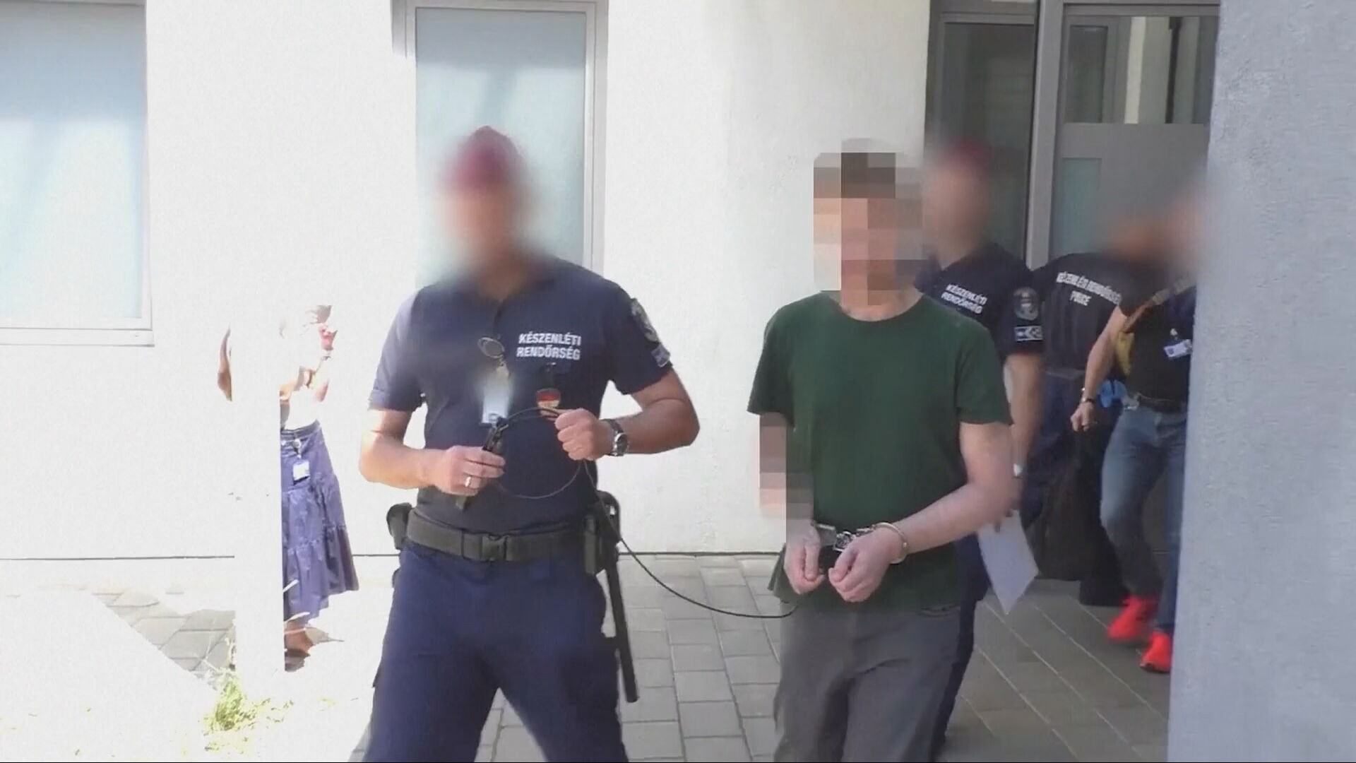 Investigators seized skulls, a complete lower leg and a hand, as well as a reconstruction of a human face prepared from facial skin.