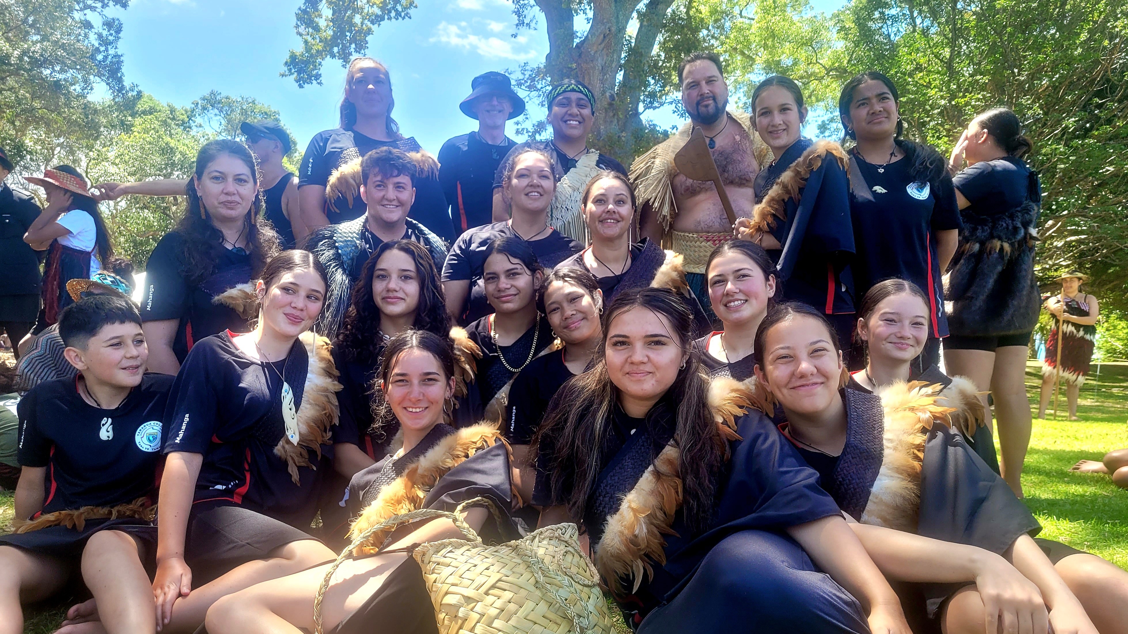 Twenty-two Tararua College students made the trip to Waitangi from Pahiatua. 
