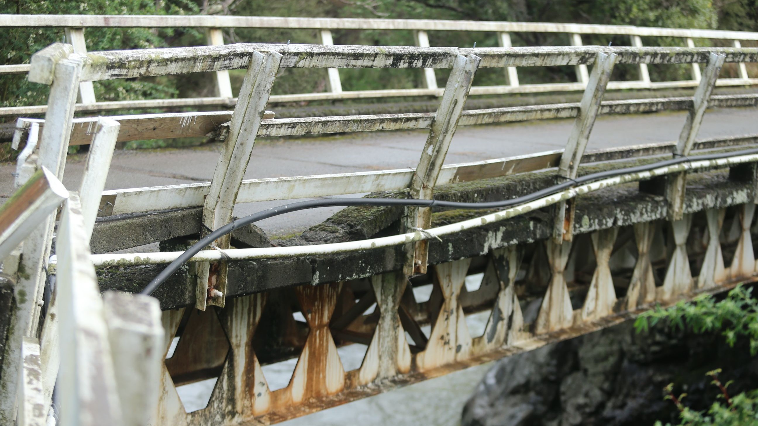 A close-up of the Atiwhakatu Bridge. (Source: Emily Ireland)