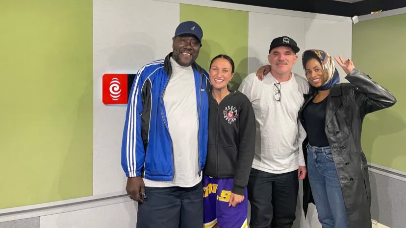 Ronald LaPread, seen here on left with Kara Rickard, Mark Williams and Soraya LaPread, spent the last 40 years of his life living in NZ after falling in love with a Kiwi woman.