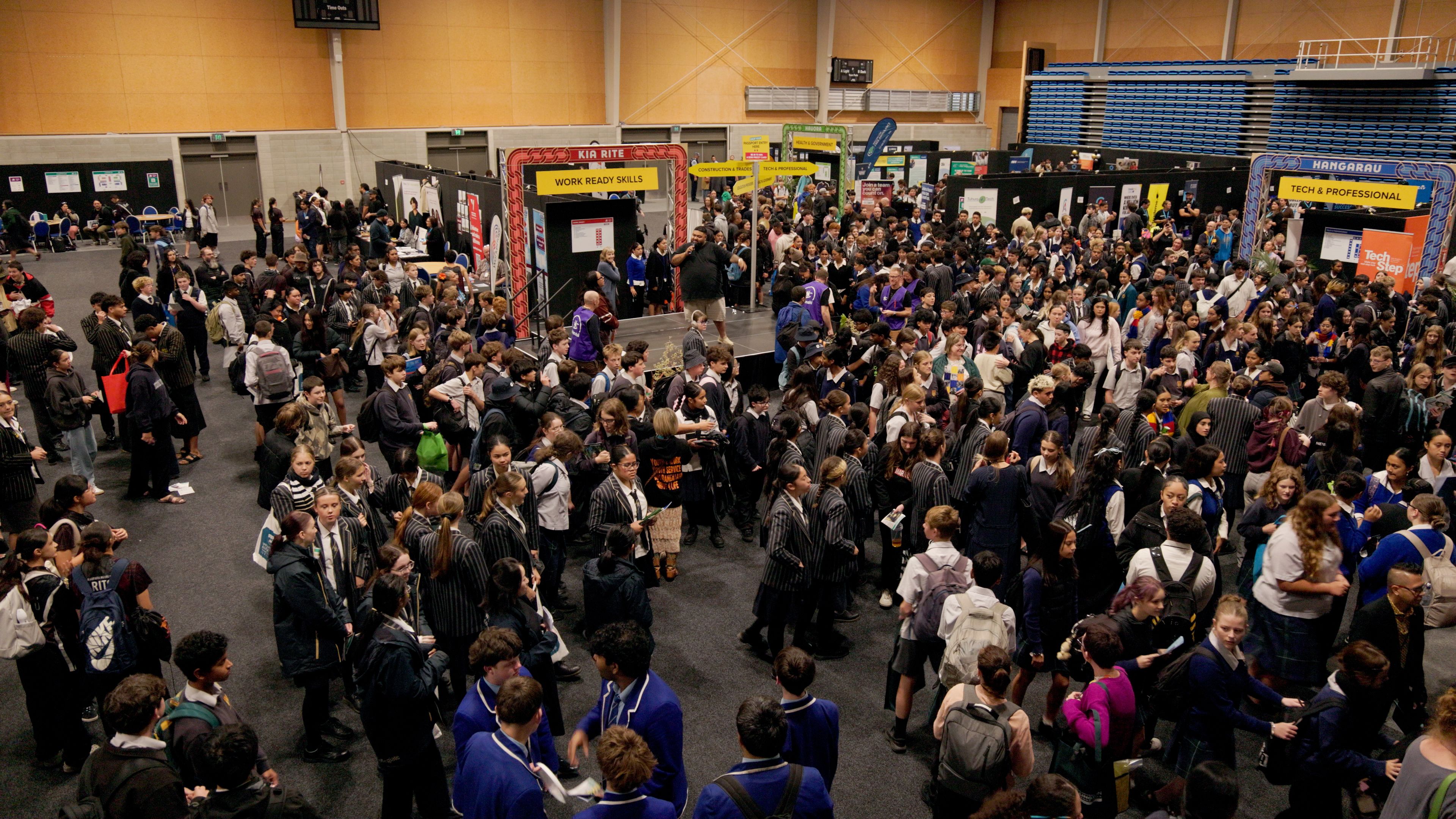 Local school leavers flocked to Porirua’s careers expo this year.