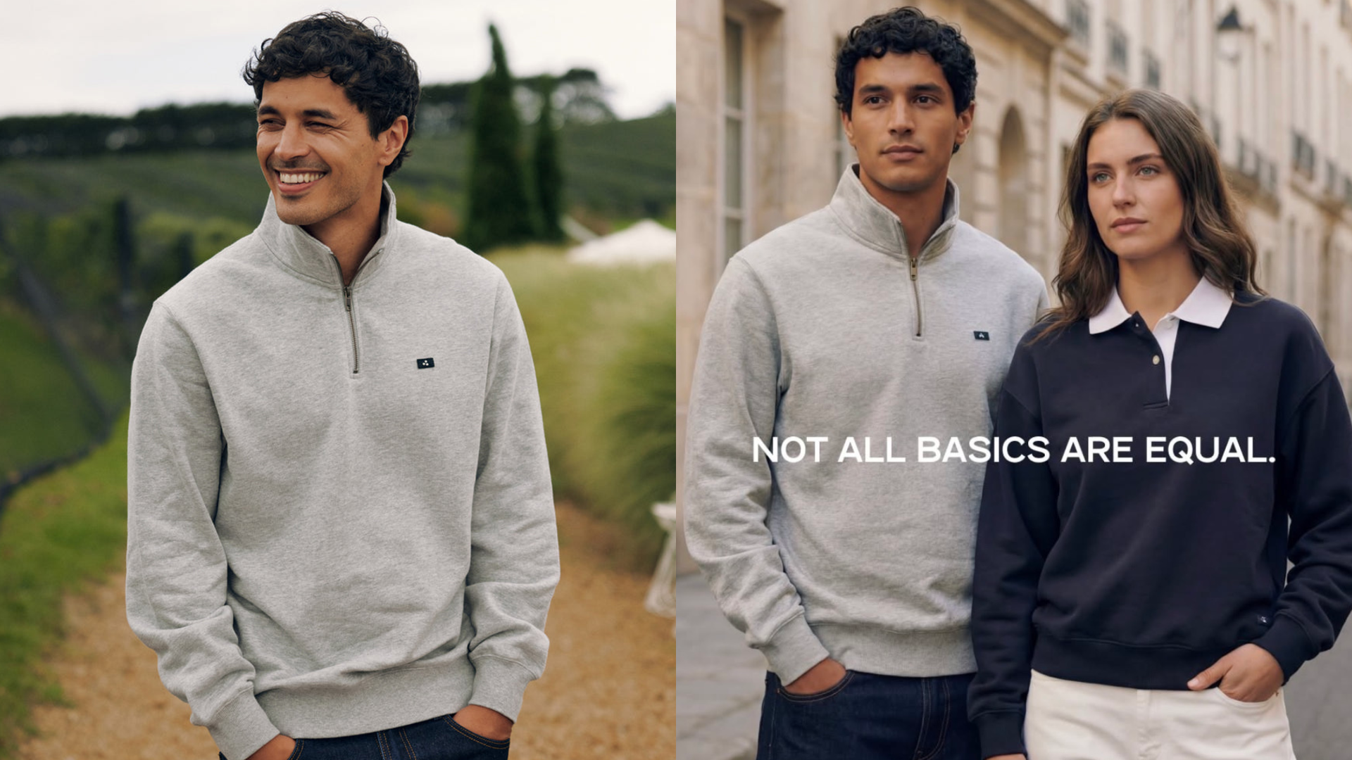 Akshay Raju (left) and what he says is an AI generated model inspired by him and others.