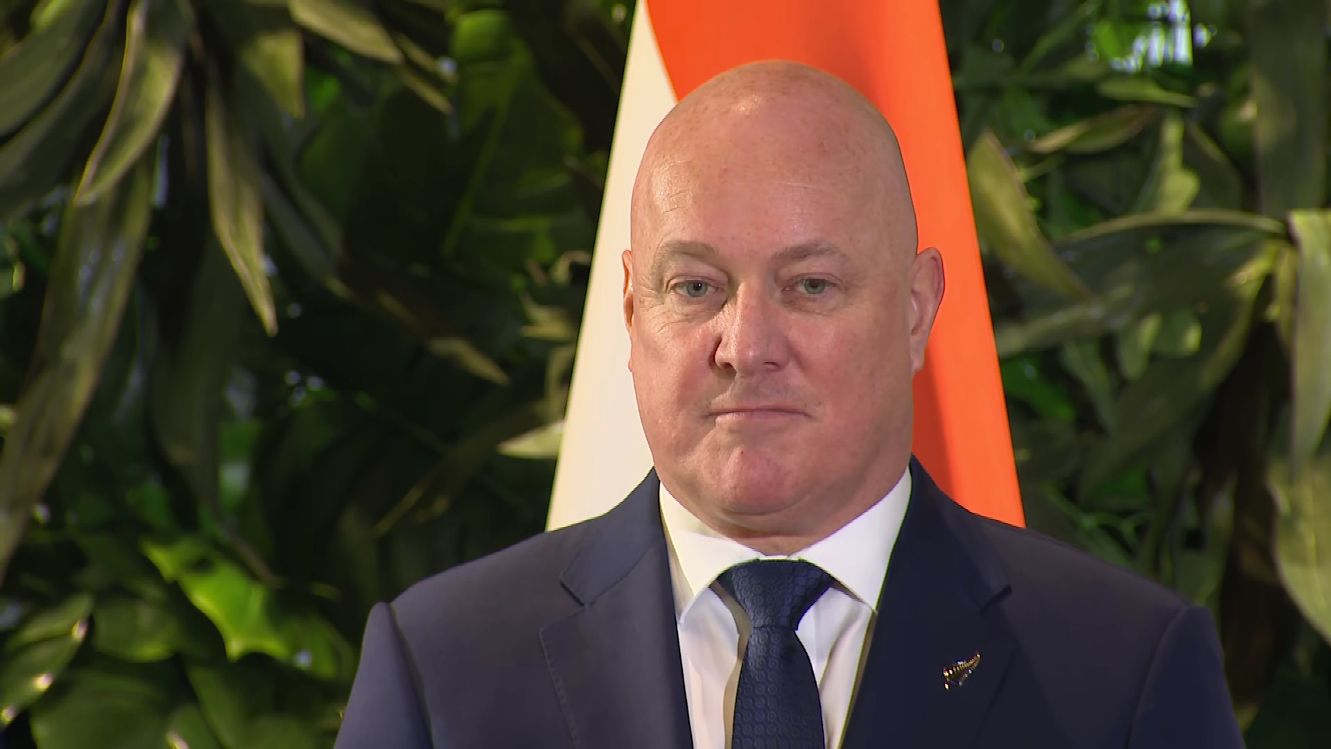 Prime Minister Christopher Luxon at Government House. 