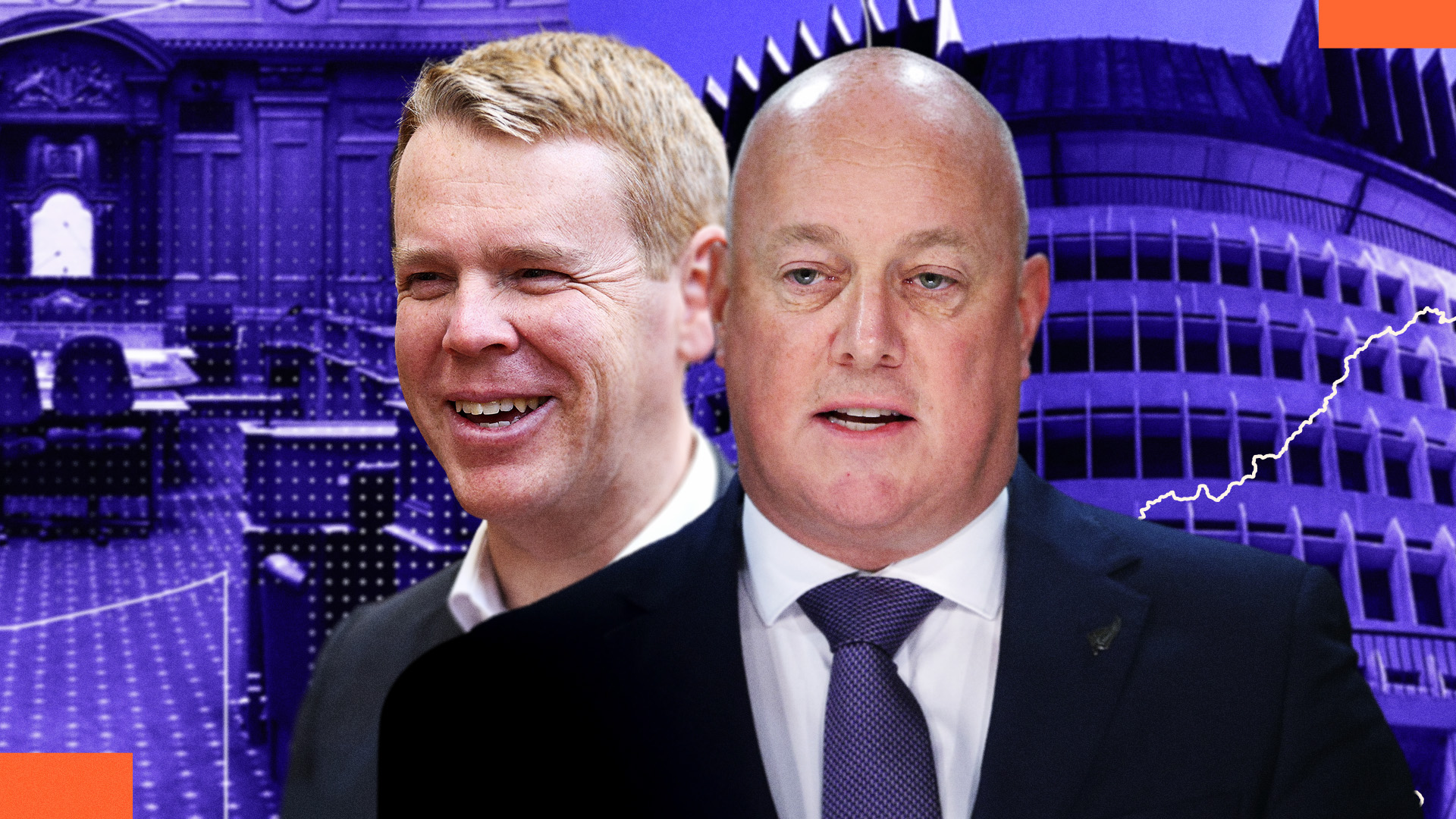 There was better news for Chris Hipkins than for Christopher Luxon in the poll..