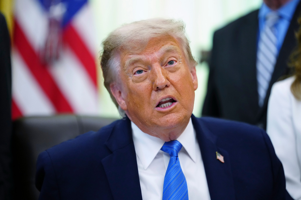 President Donald Trump speaks in the Oval Office of the White House, Wednesday, June 10, 2026, in Washington.