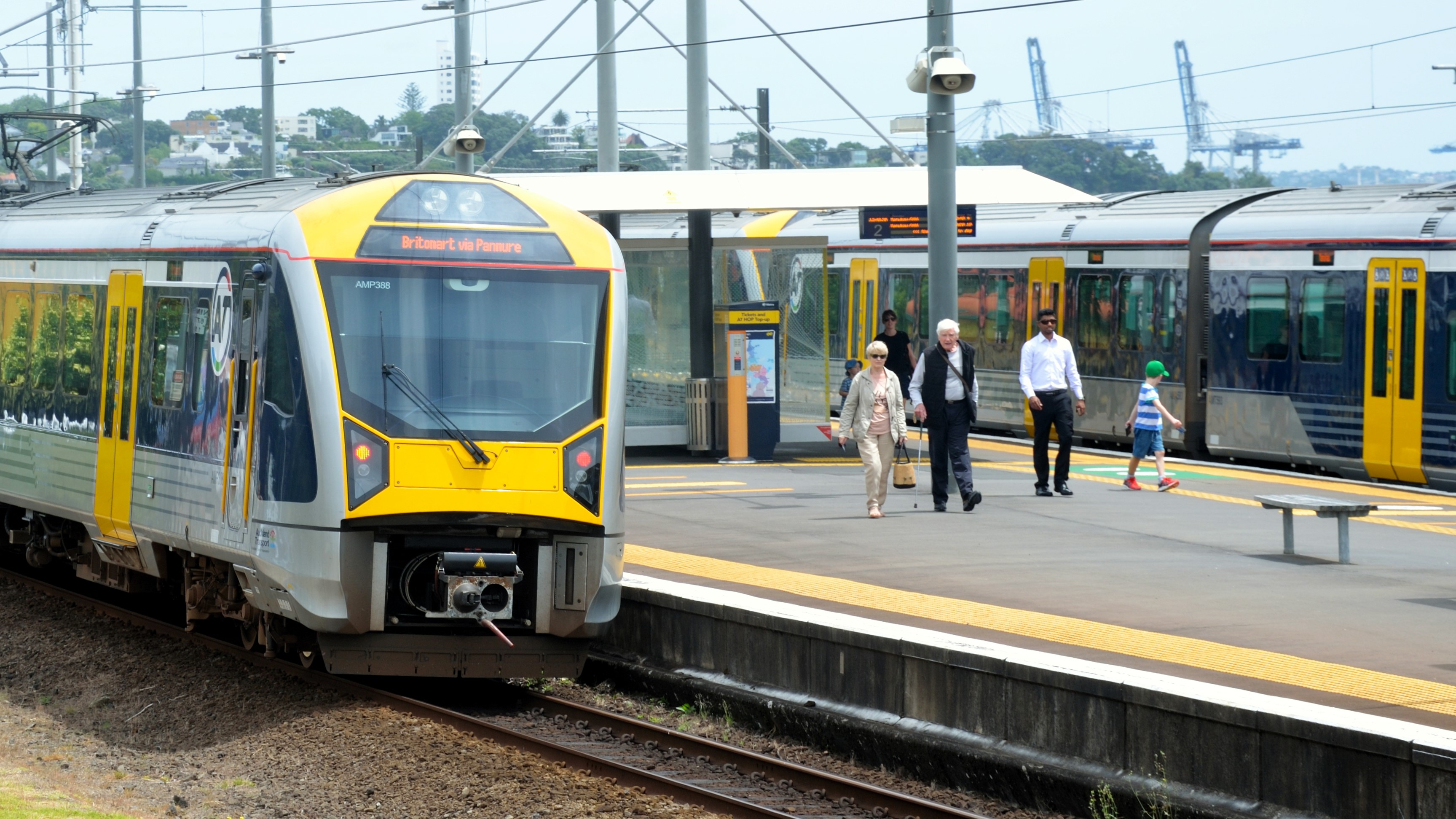 Train at Ōrākei station, Auckland in 2017 (file image)