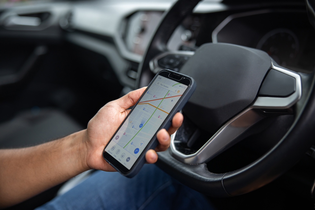 An Uber driver (file image).