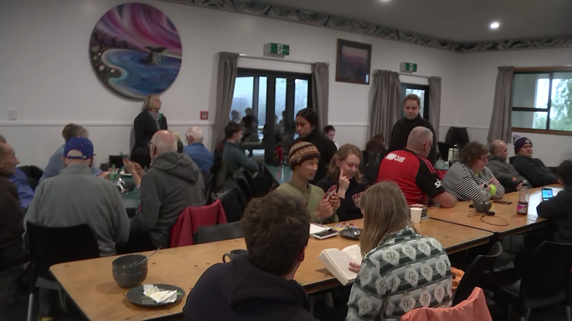 Around 140 people are sheltering at Takahanga Marae this afternoon.