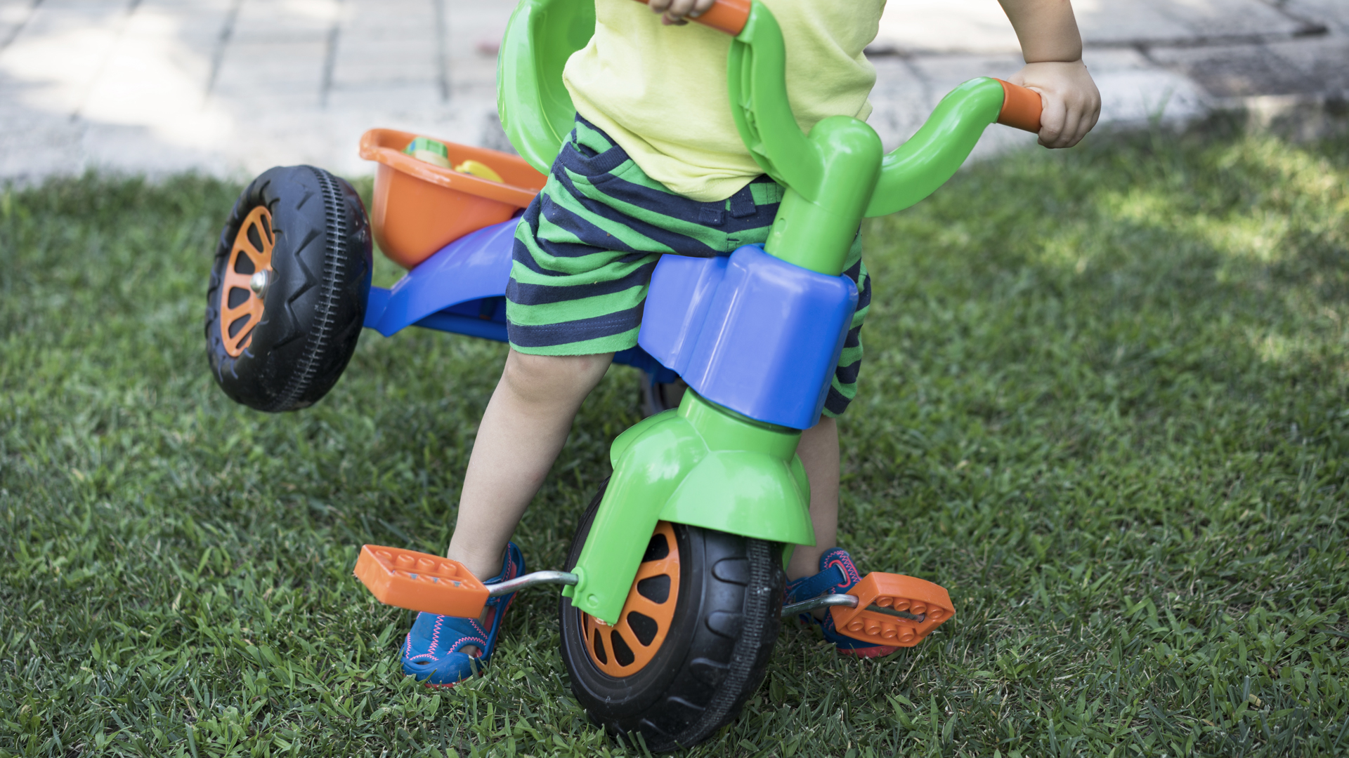 Plastic tricycle best sale