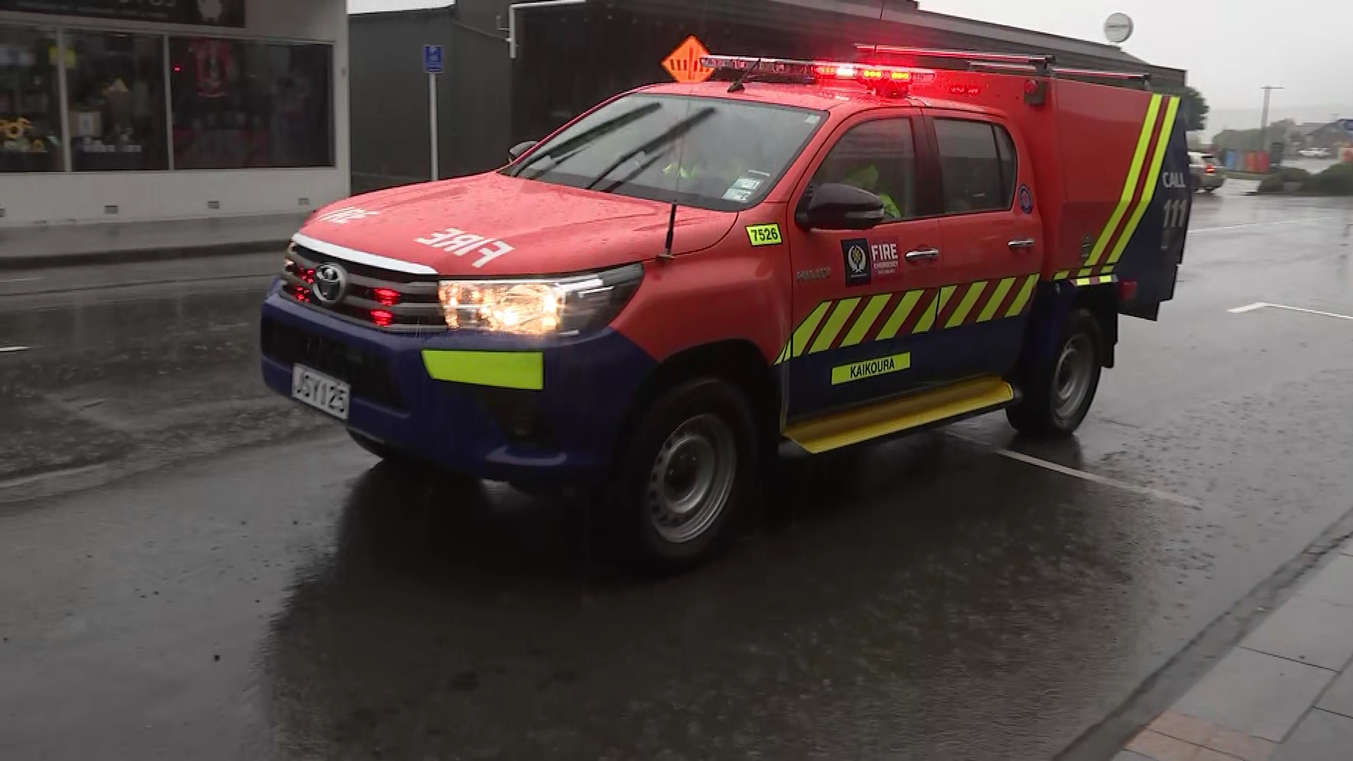 Emergency services in Kaikōura.