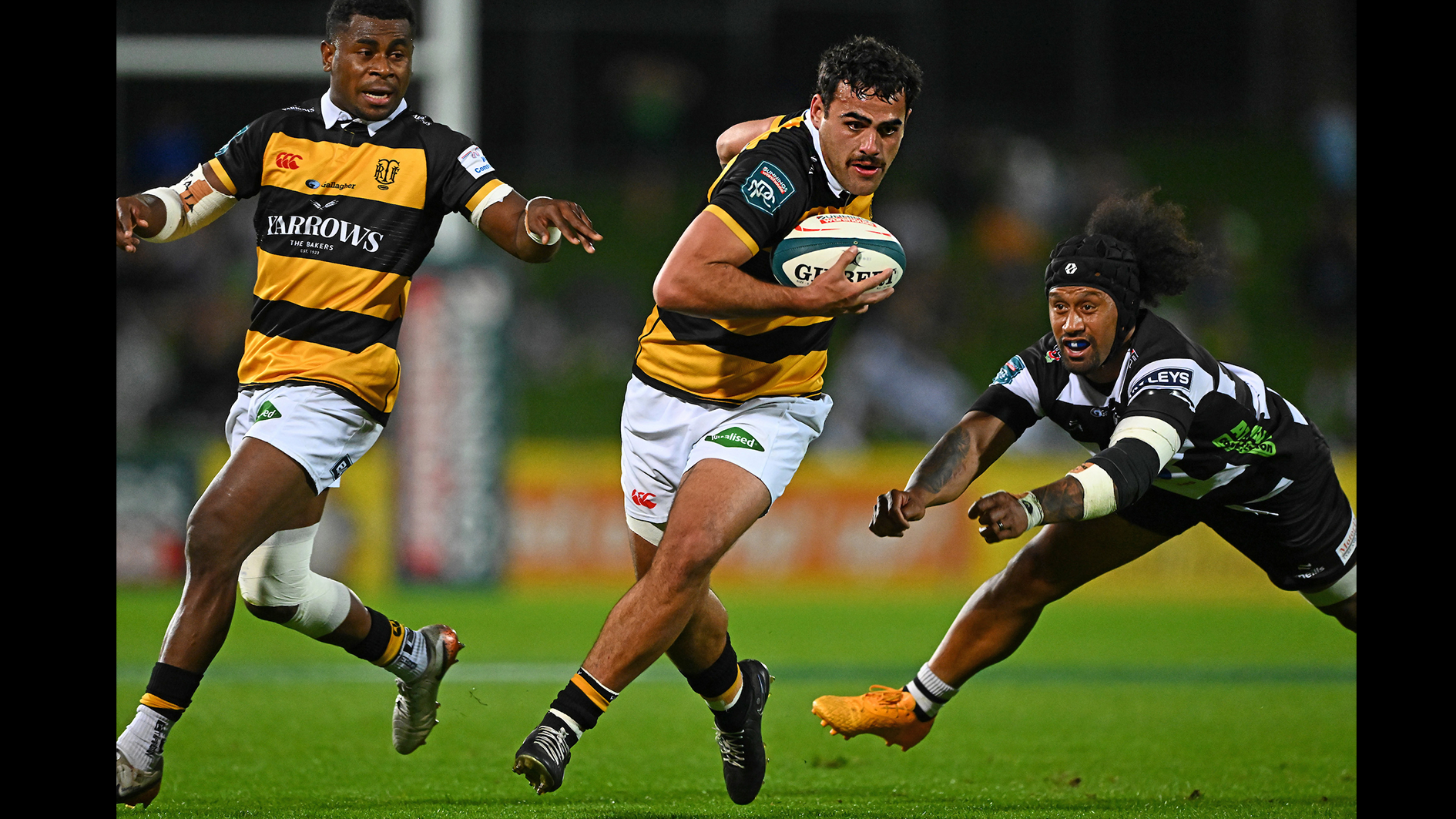 Meihana Grindlay of Taranaki, NPC Quarter Final, Hawkes Bay v Taranaki, McLean Park, Napier; October, 2025. Photo: Kerry Marshall 