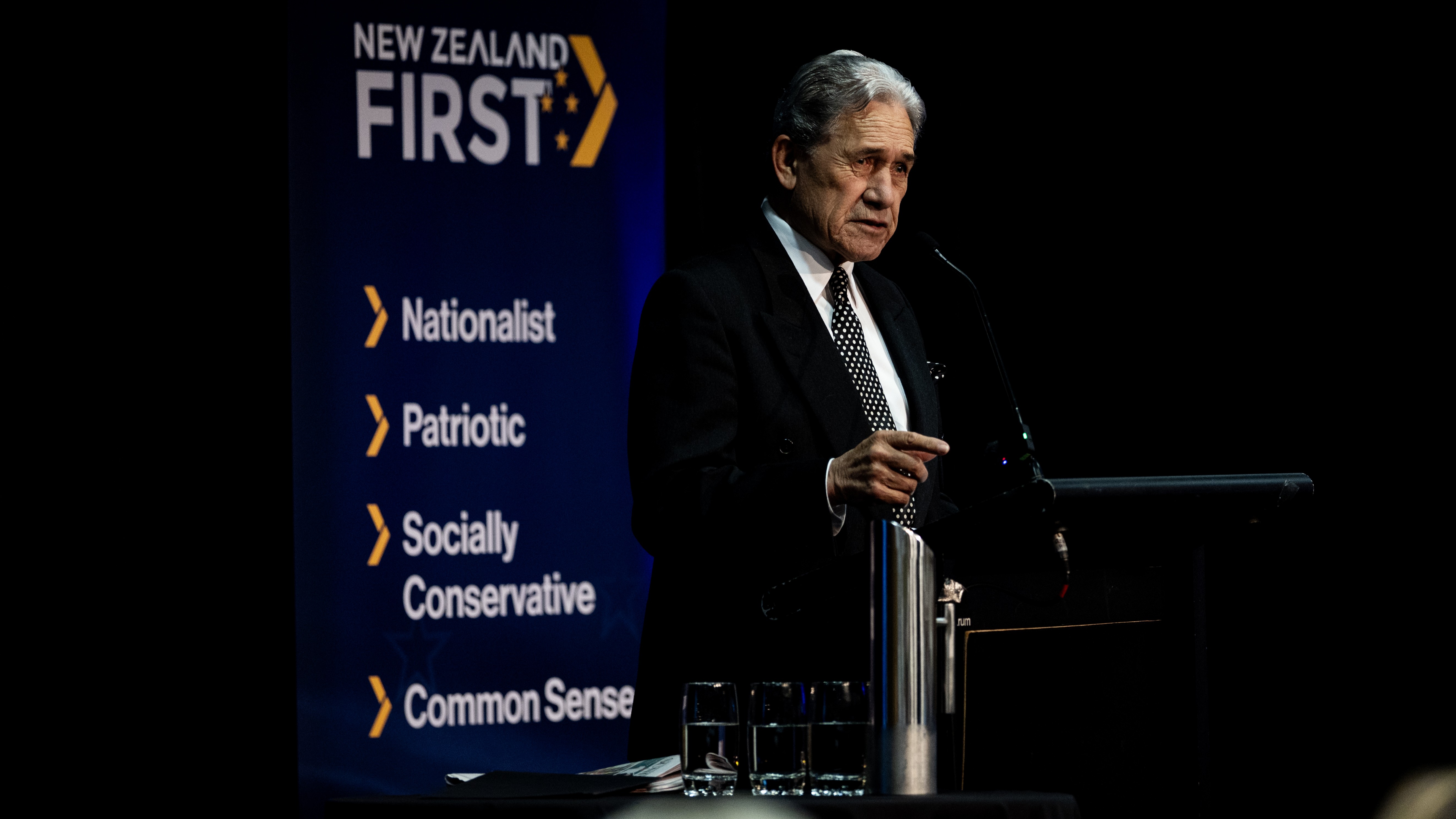 New Zealand First leader Winston Peters.