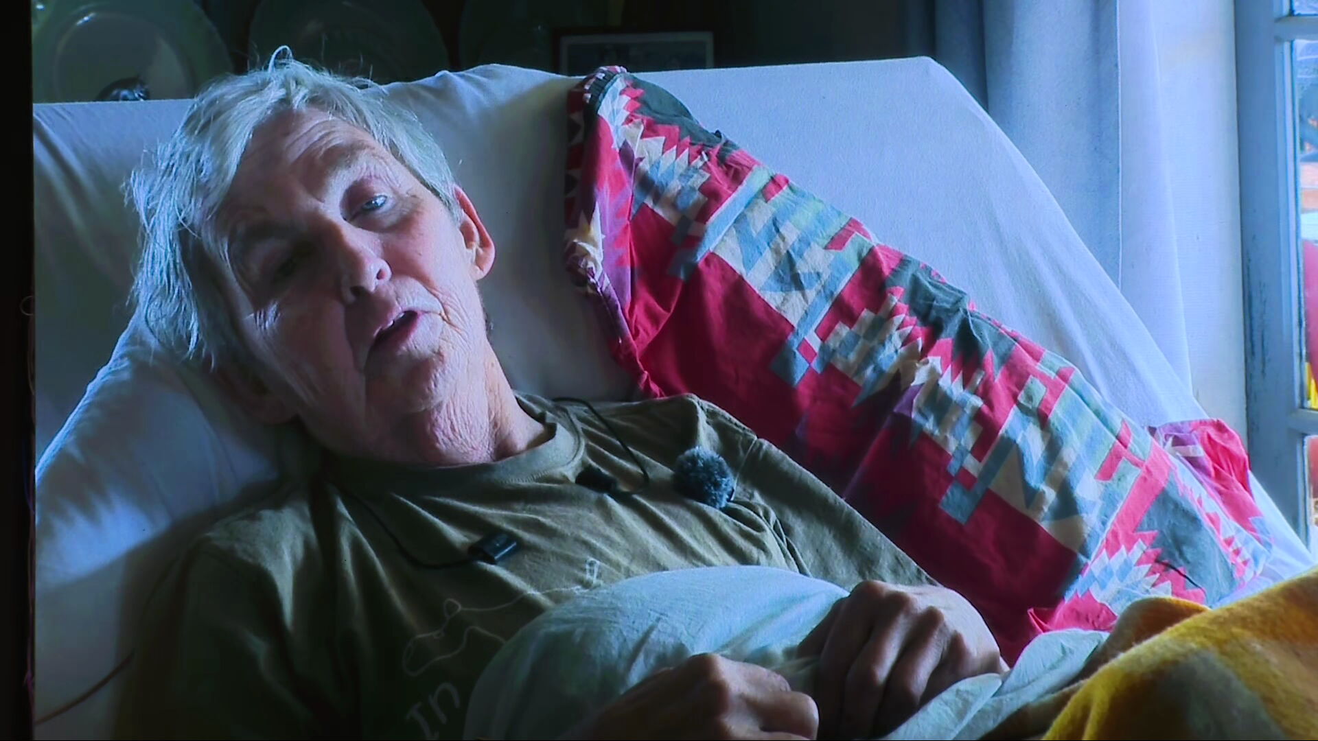 Dame Jools Topp delivers a pre-recorded message.