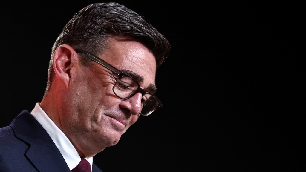 Andy Burnham after being confirmed as the Labour Party's new leader and the country's next prime minister, during 'Labour's Special Conference' in central London. (Source: Pool via AP)