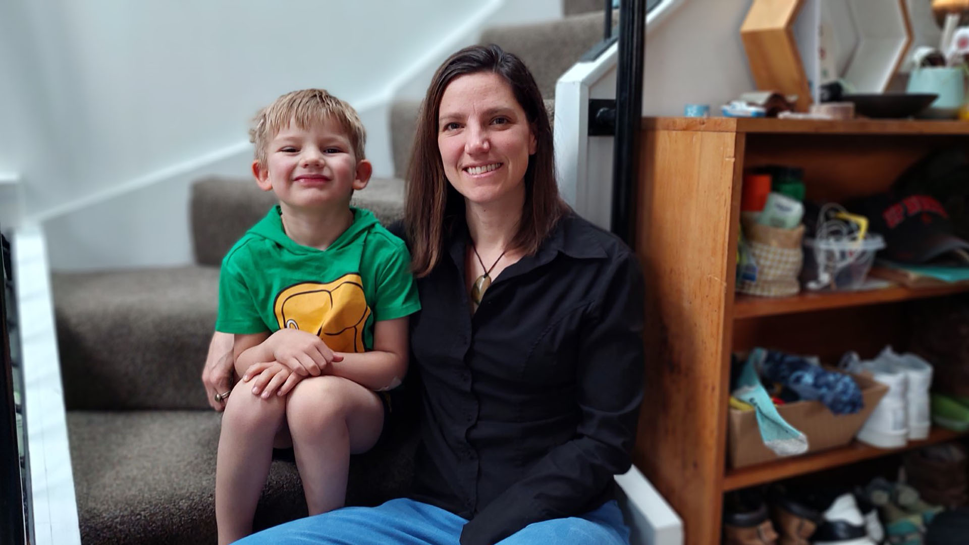 Single mum Shana Payne and 5-year-old Max. Their rent has just risen to $700 a week.