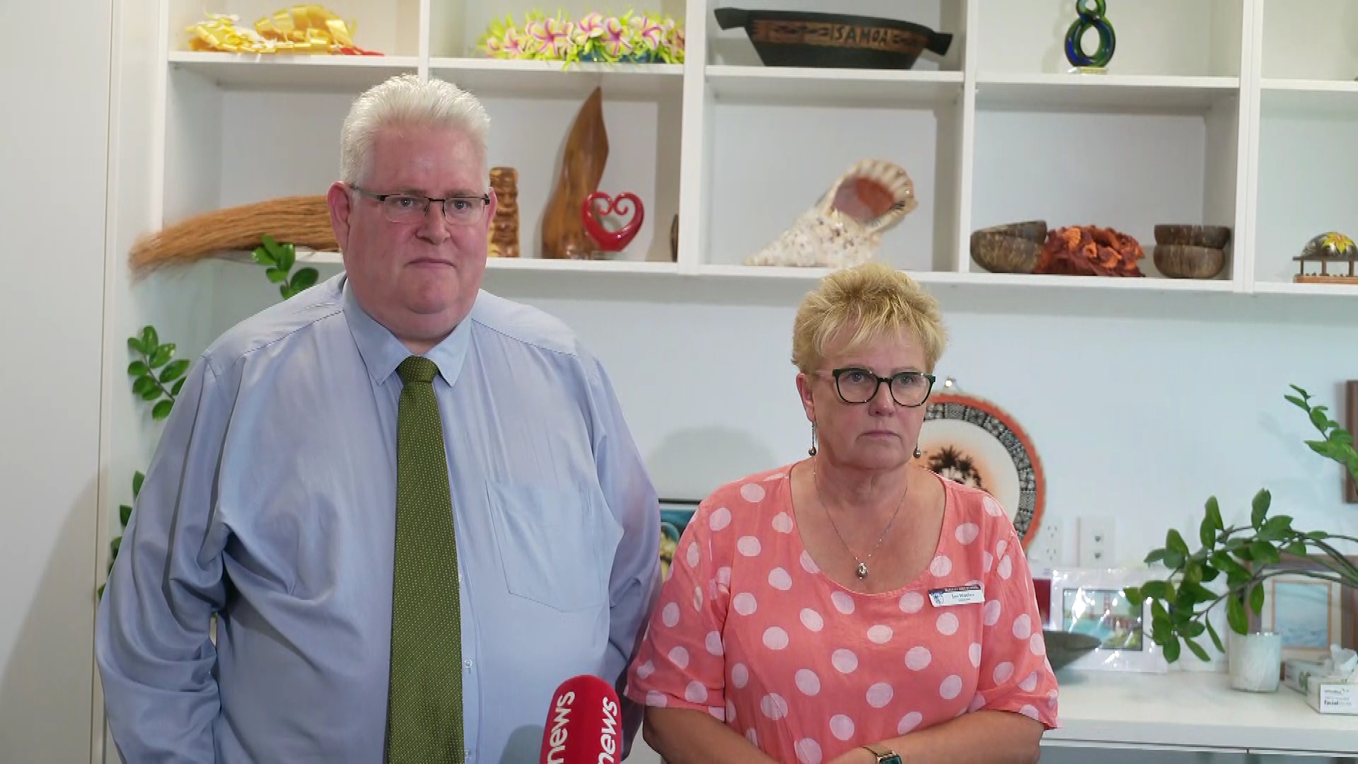 McAuley High School principal Jan Waelen (right) and deputy principal Miles Sengers (left).