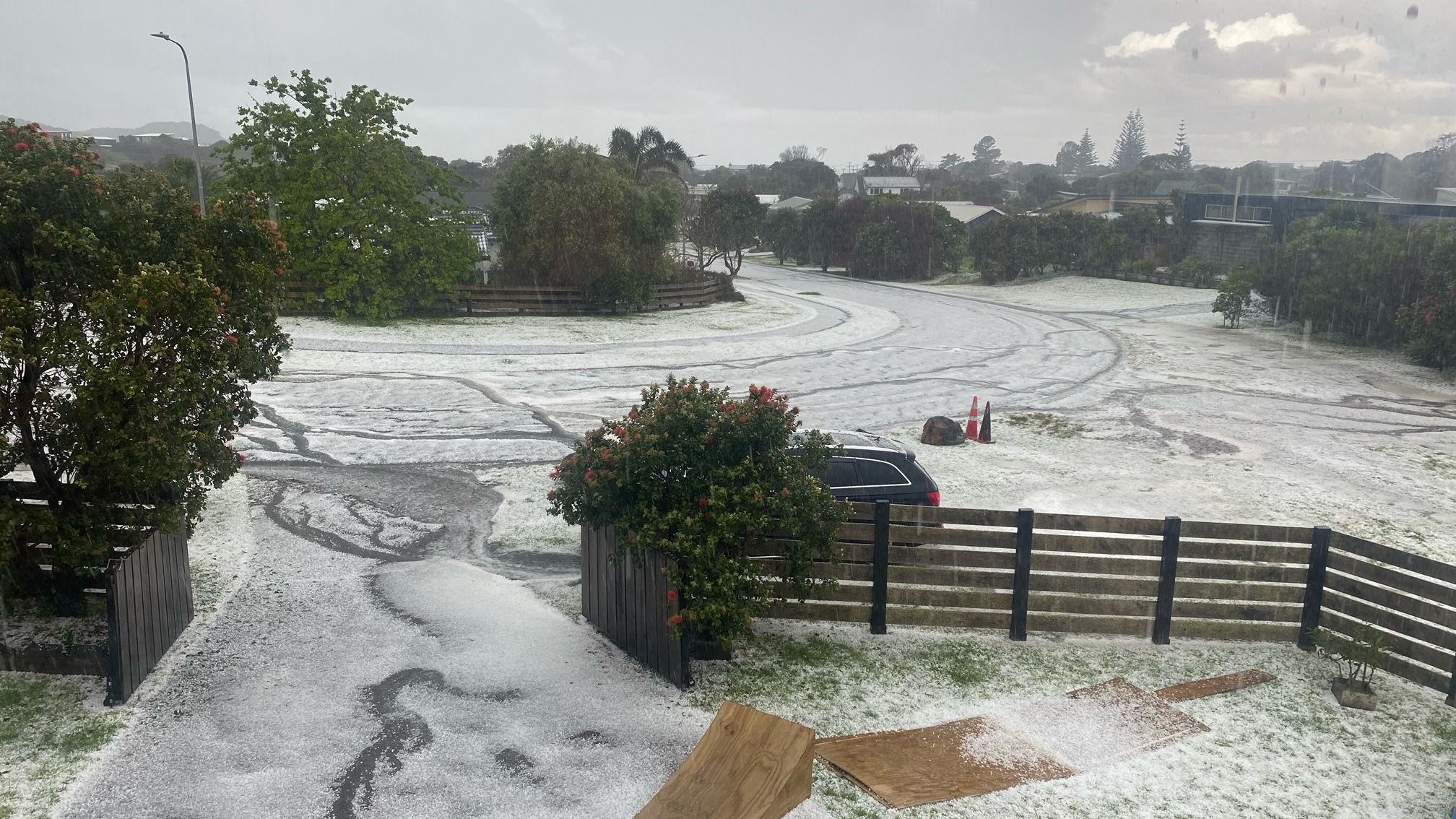 Hail hits parts of North Island amid day of wild weather