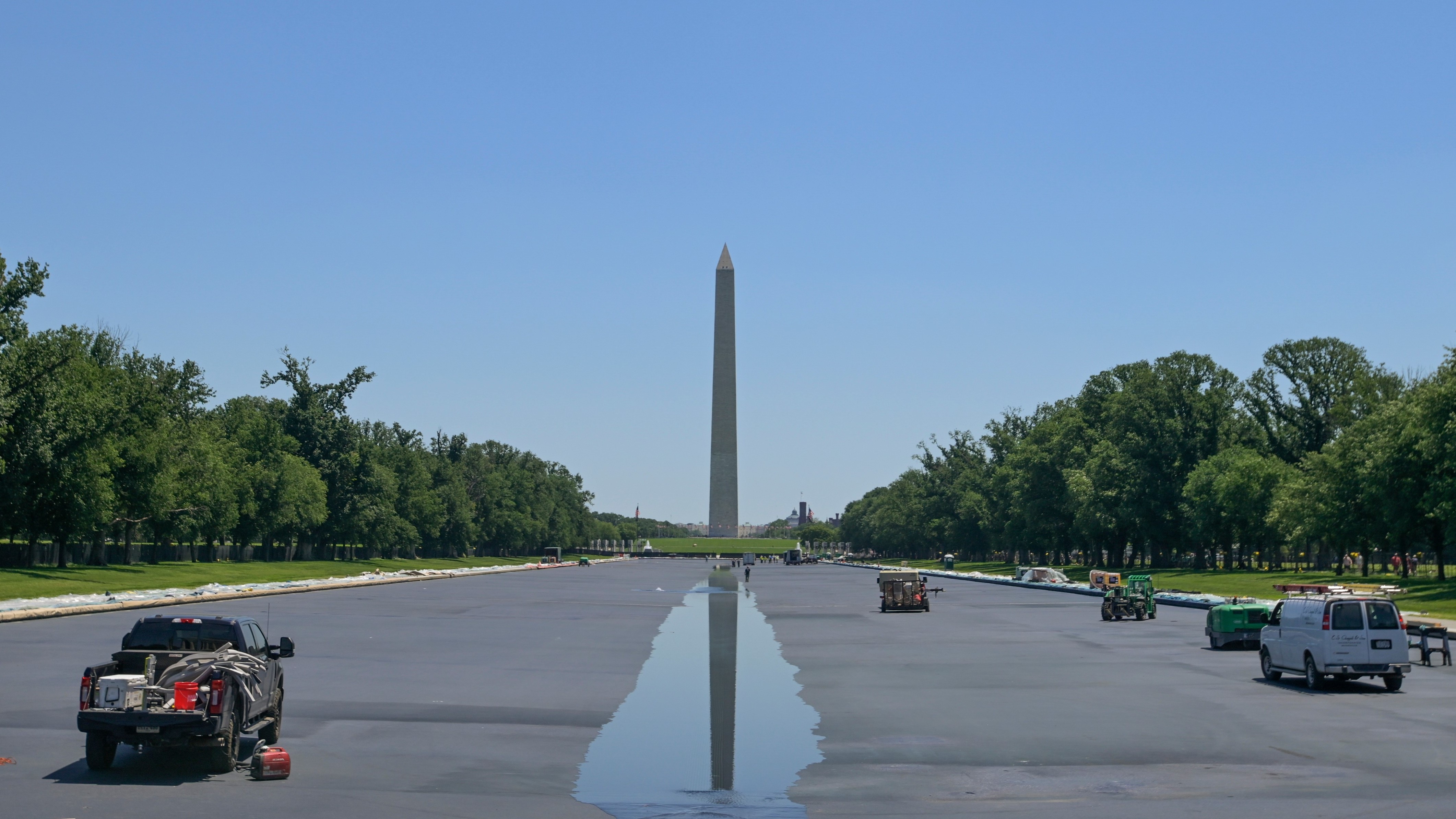Alongside the Reflecting Pool, President Trump has also announced plans to build a 'promenade'.