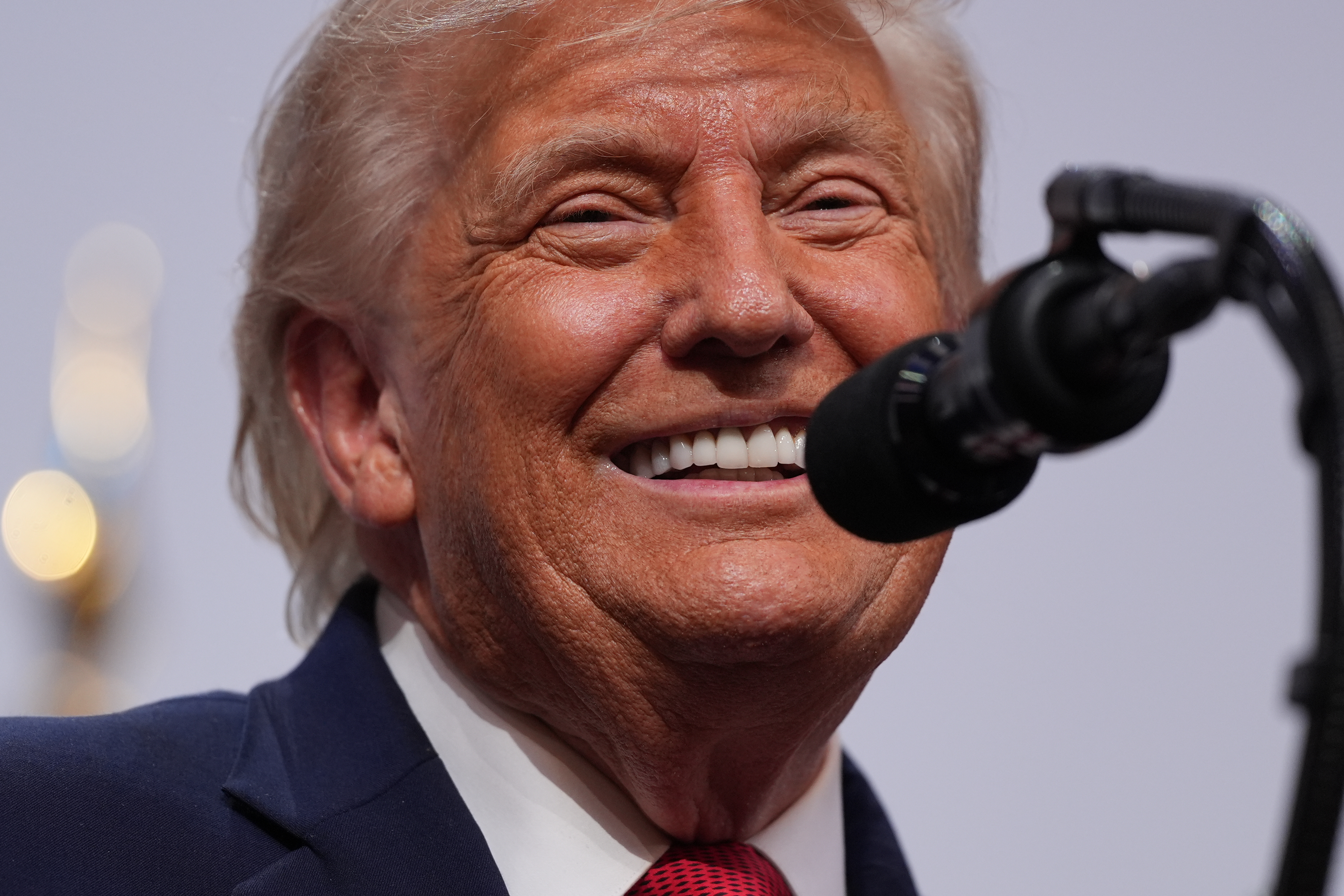 US President Donald Trump speaks during a news conference at the G7 summit, Wednesday, June 17, 2026.