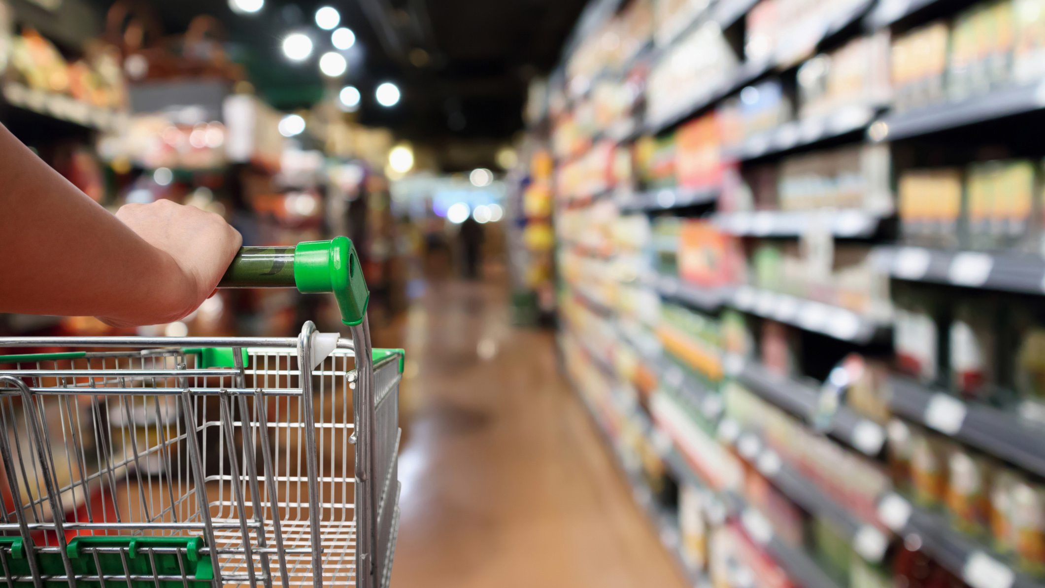 File image of a person at the supermarket