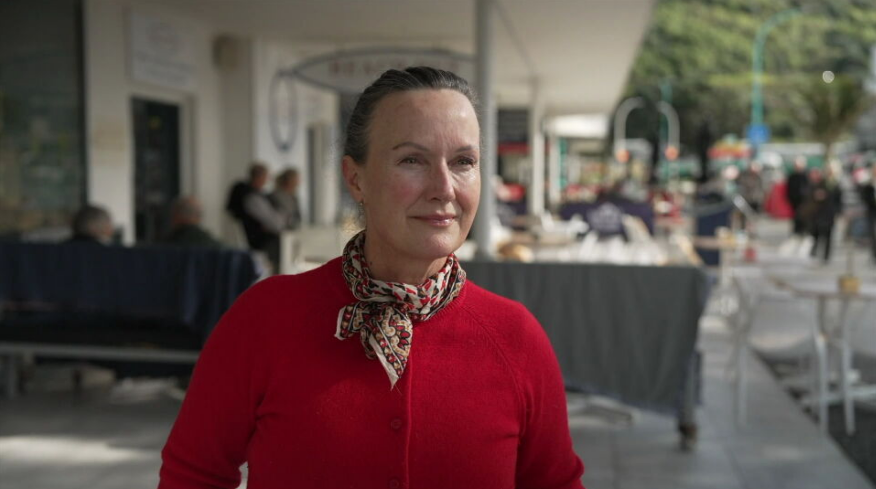 Michelle Craig, who runs the Beach Hut Cafe near the base of Mauao.