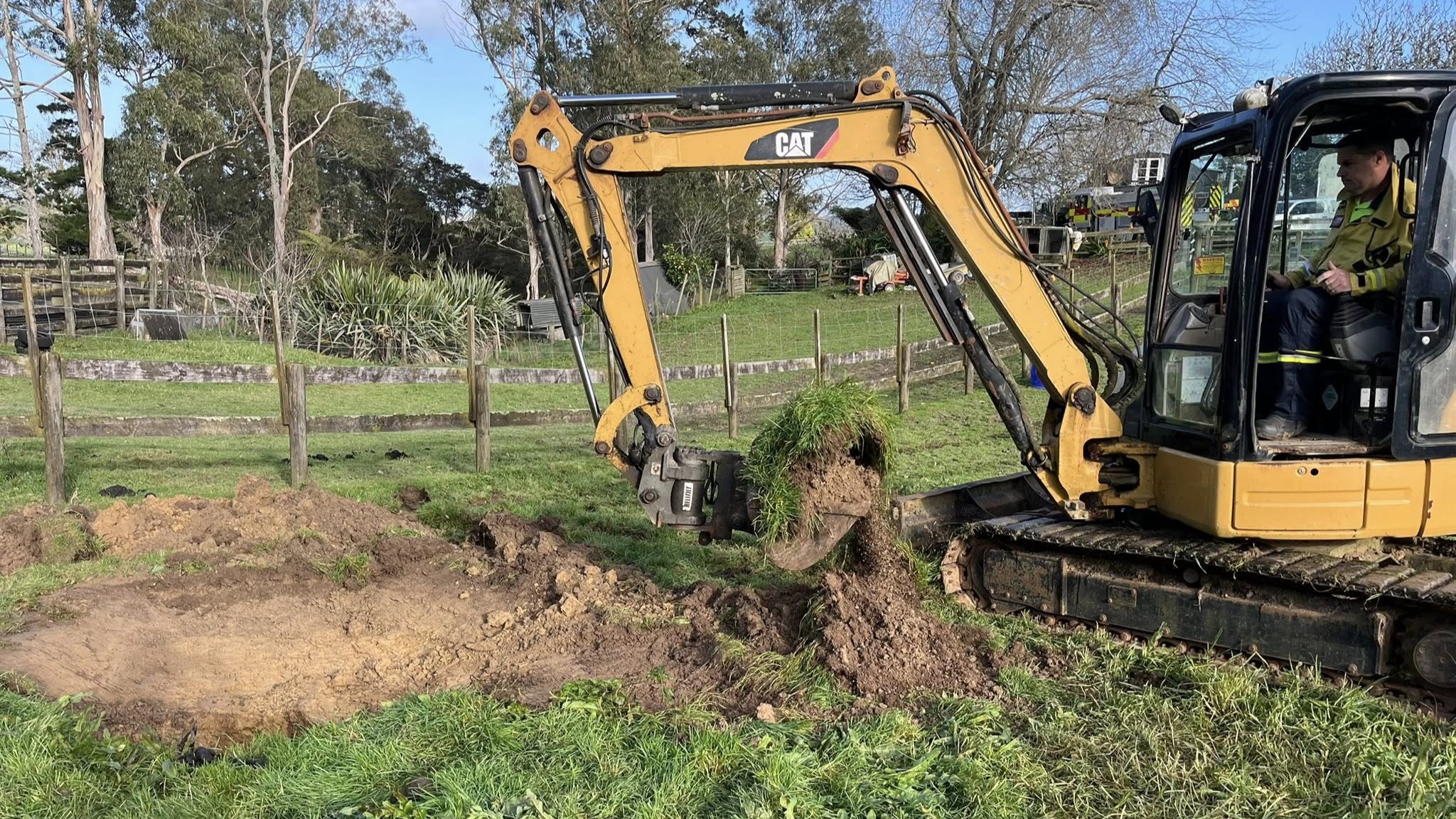 The digger was able to create an