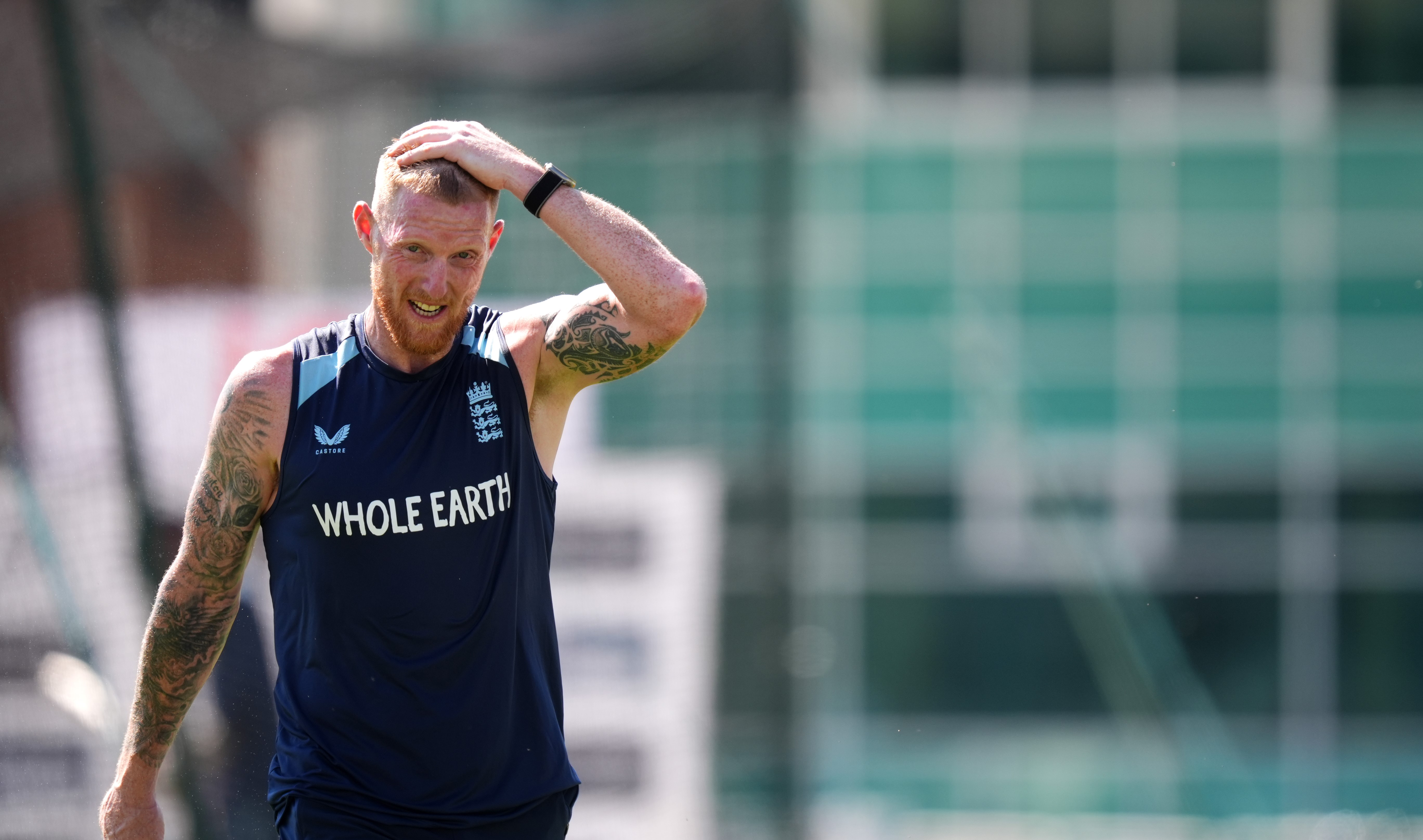 Ben Stokes trains with England in Nottingham after being stood down for the second test against New Zealand.