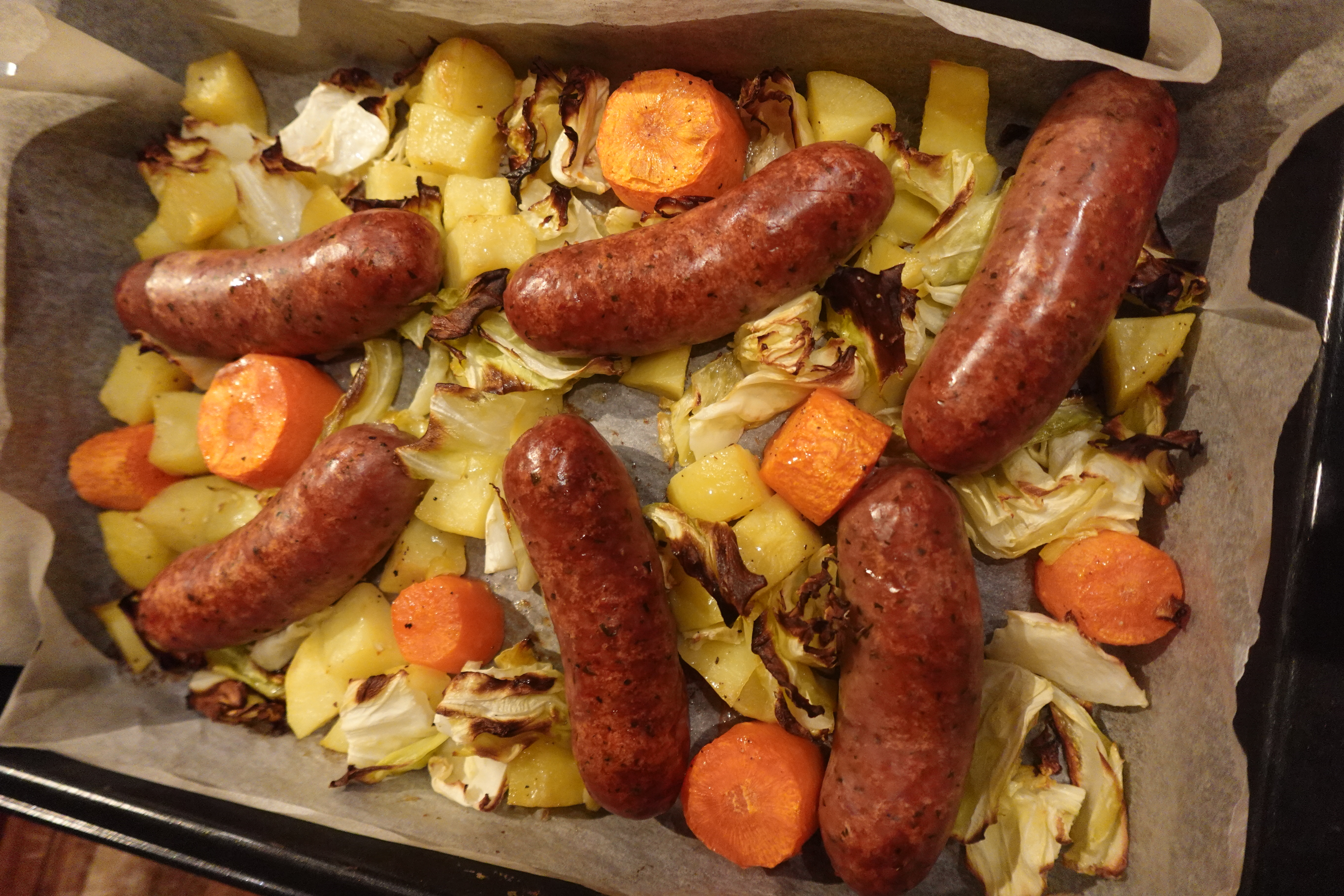 A simple tray bake solves many dinner dilemmas. 
