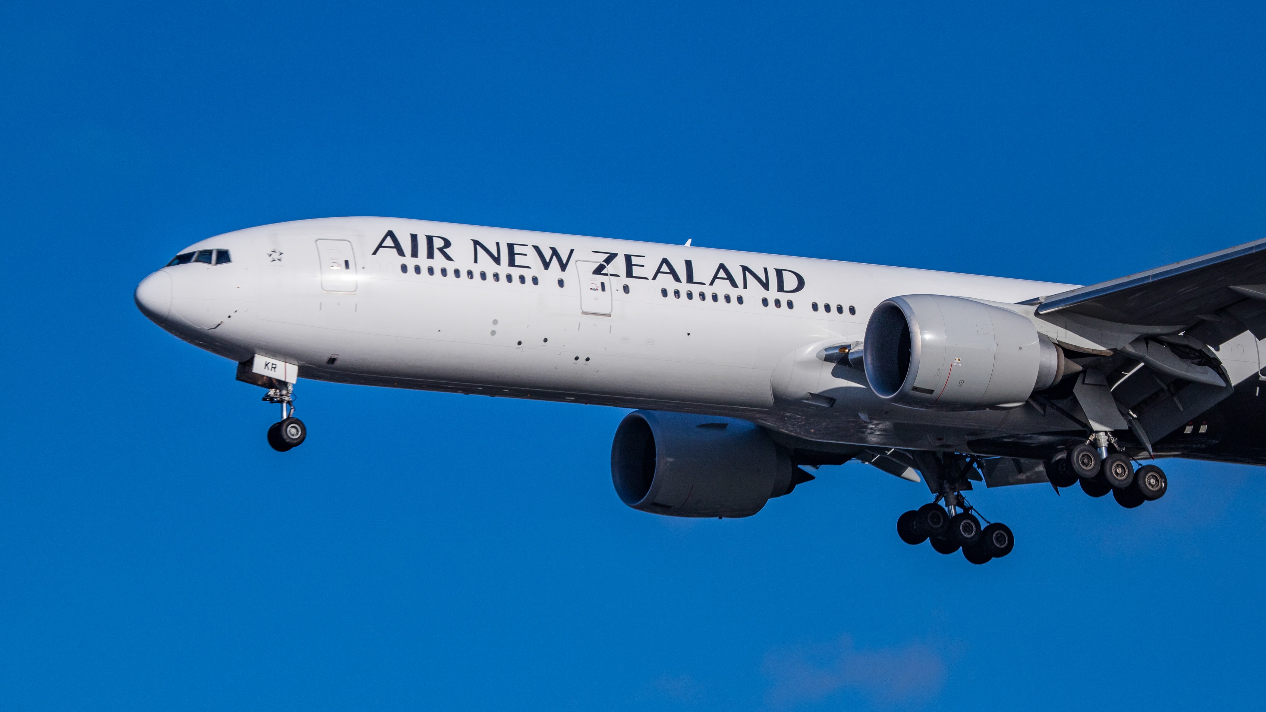 An Air New Zealand Boeing 777.