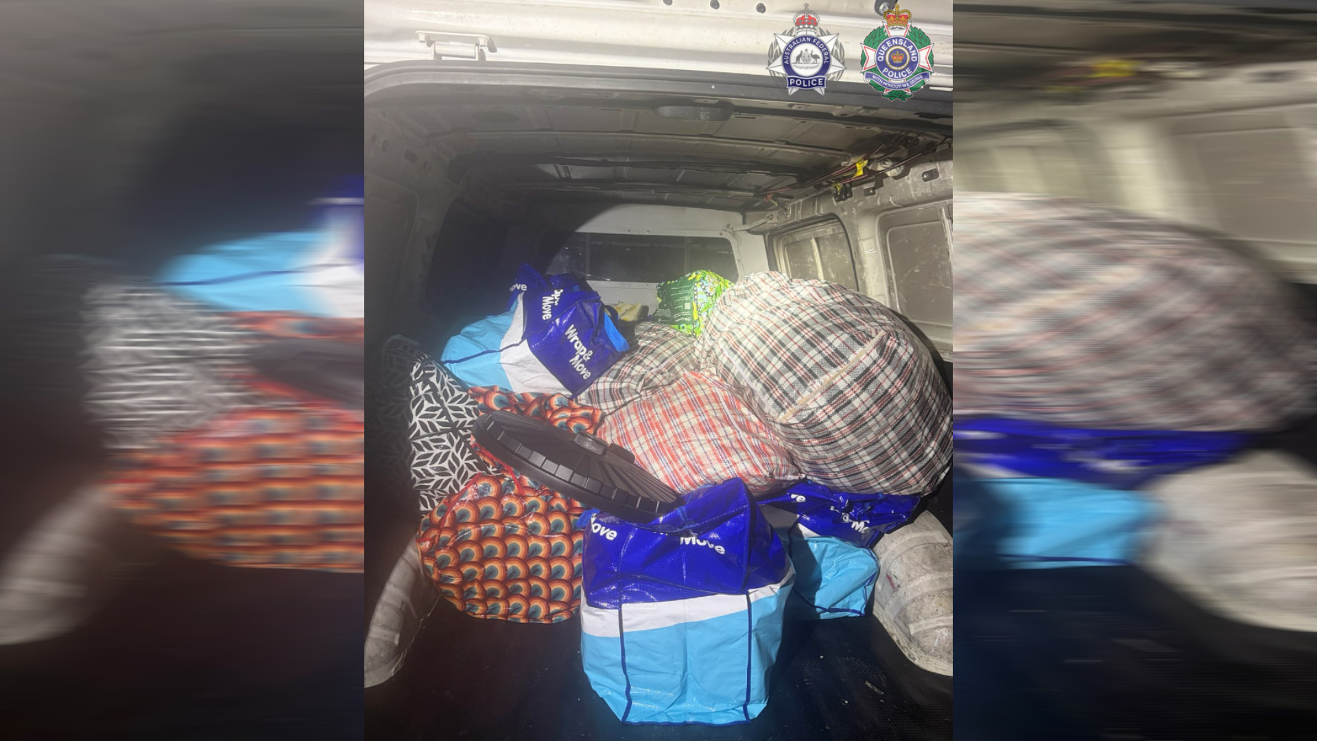 Police insist the home owners are not suspects and say they had no idea what was hidden in the vehicle on their property.