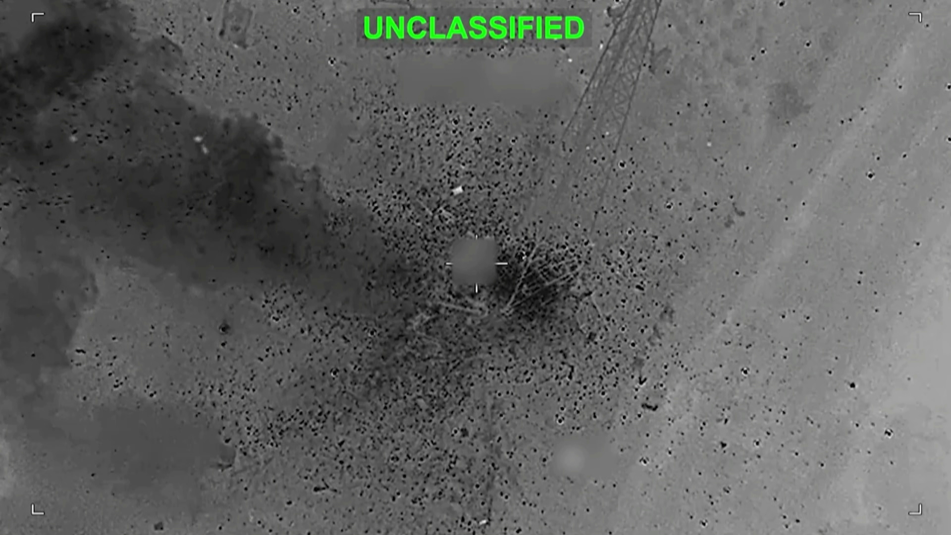 A still from a video provided by US Centcom.