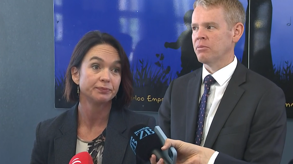 Ginny Andersen and Chris Hipkins.