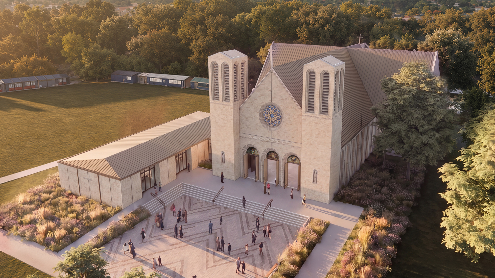 A design rendering for Christchurch's new Cathedral of the Blessed Sacrament