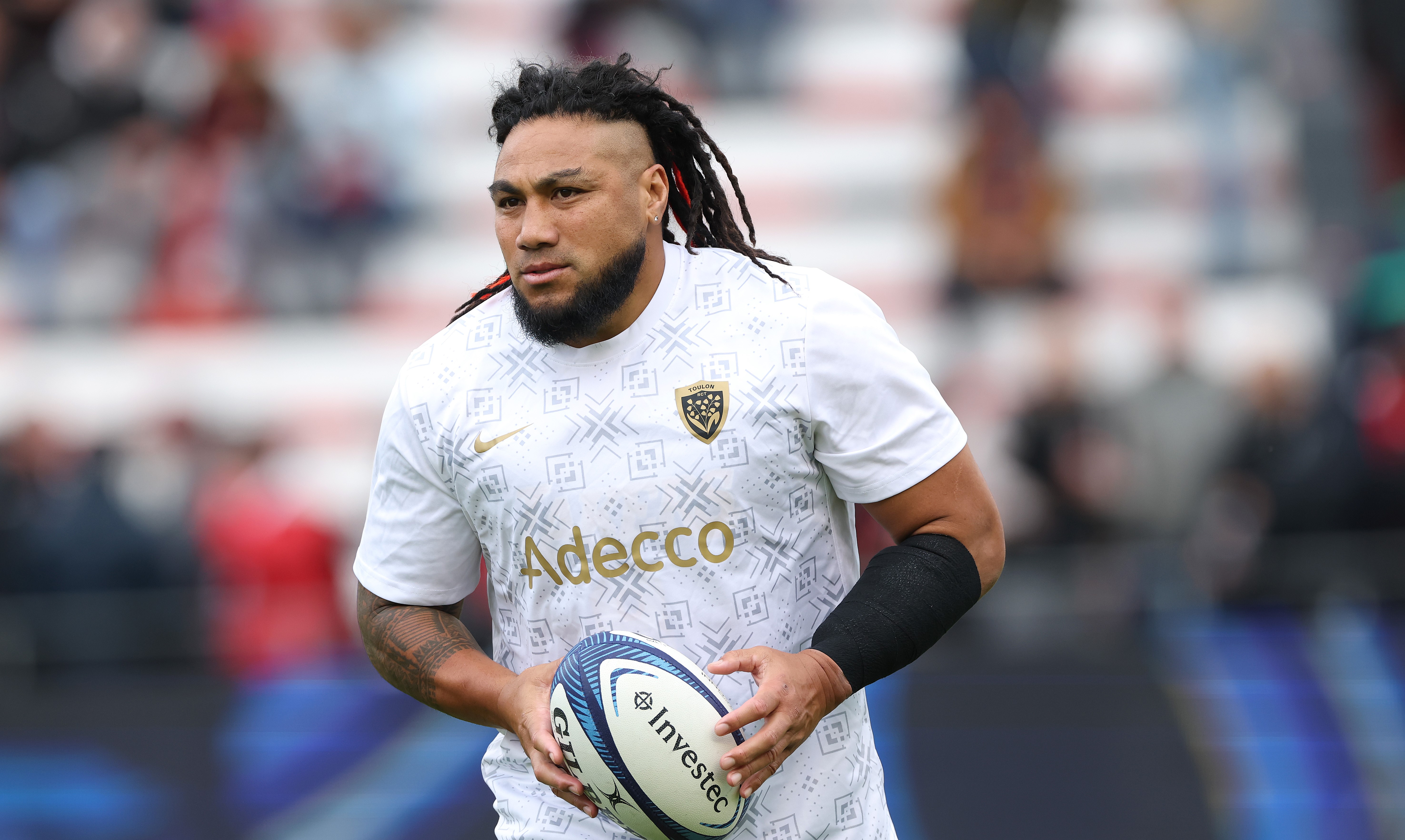 Ma'a Nonu pictured while warming up for Toulon last year.