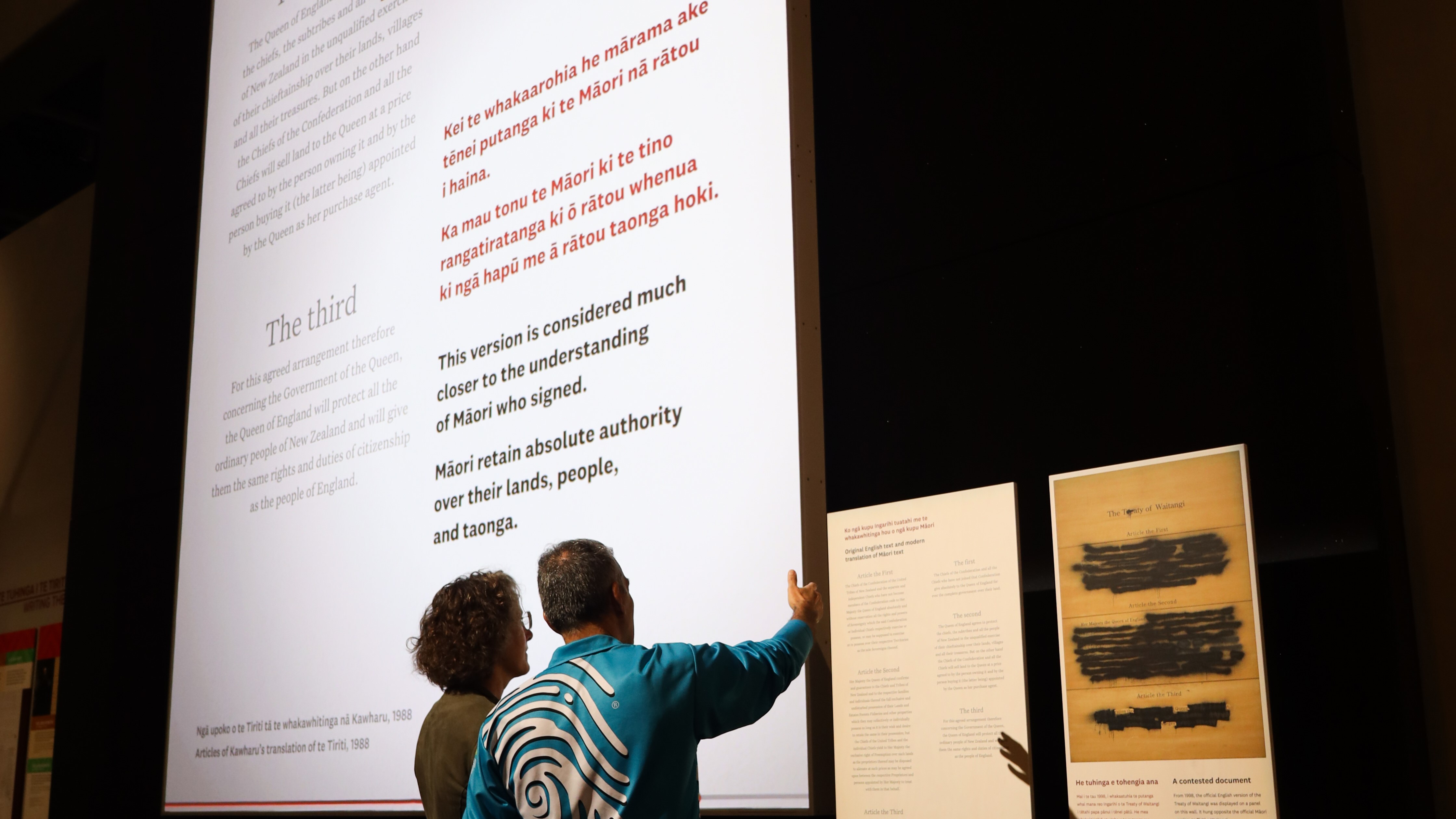 Te Papa replaces treaty panel defaced in 2023 protest