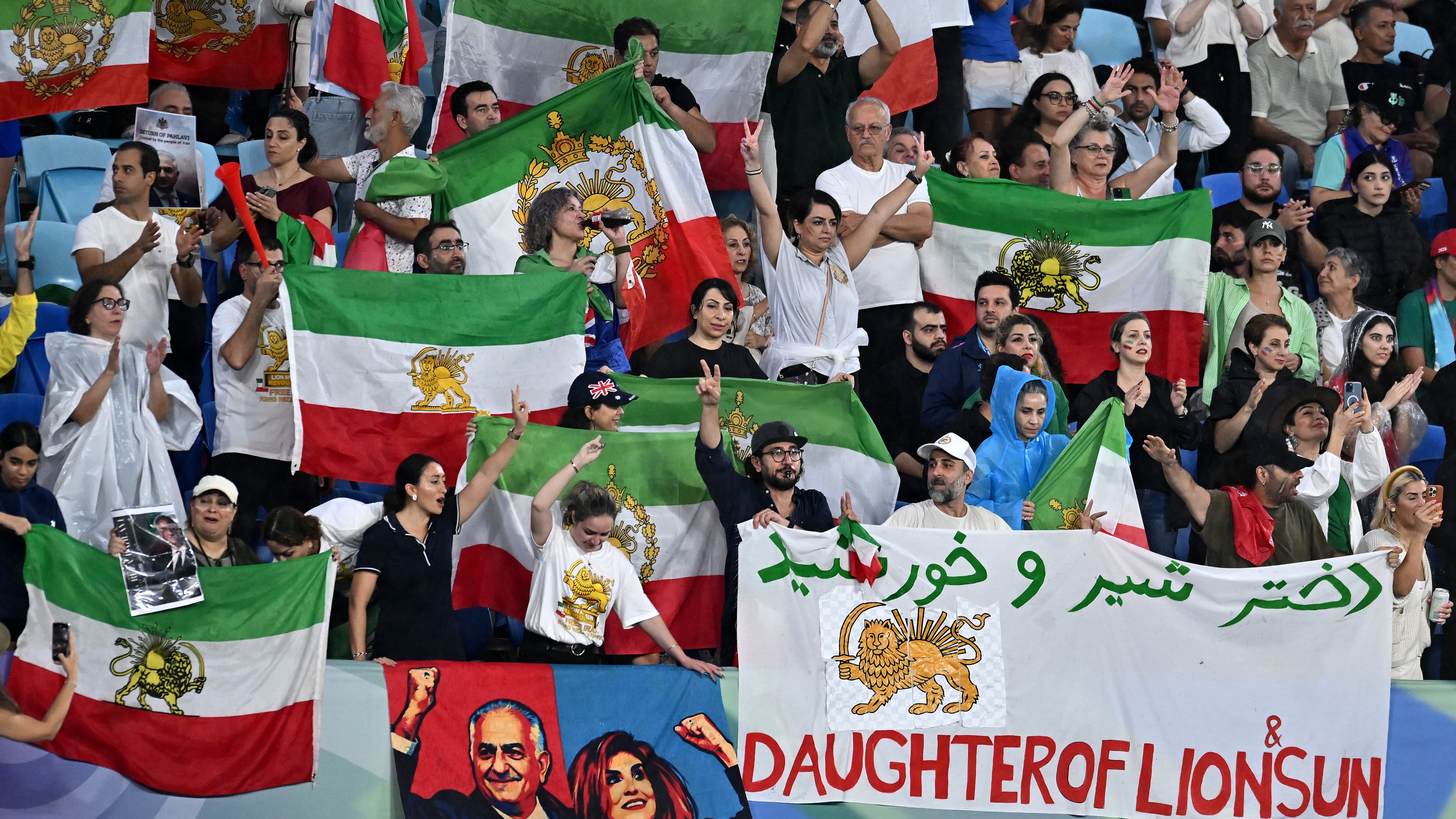 Iran fans during the AFC Women's Asian Cup Australia 2026 match between Islamic Republic of Iran and Philippines at Gold Coast Stadium on March 08, 2026 in Gold Coast, Australia.