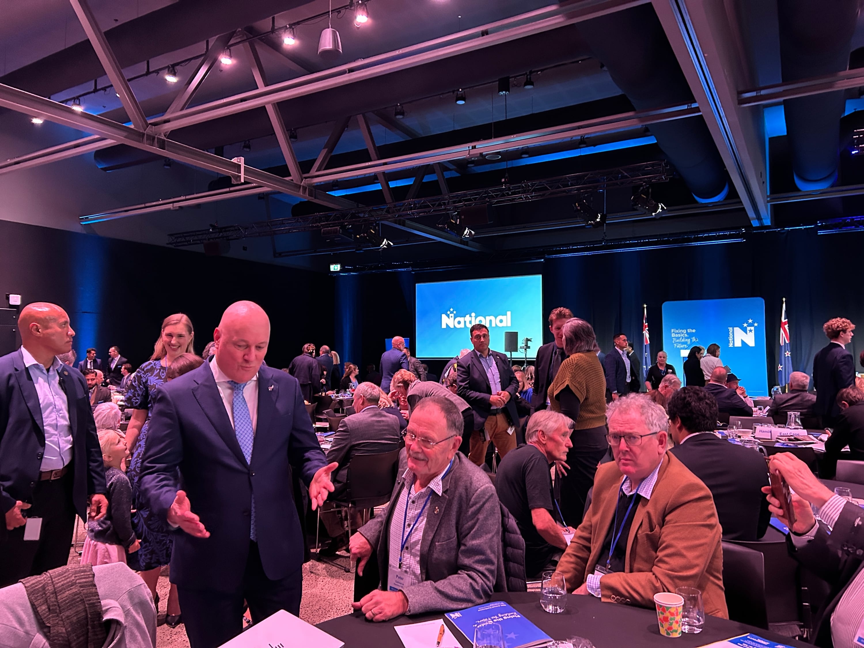 Christopher Luxon and the National party AGM