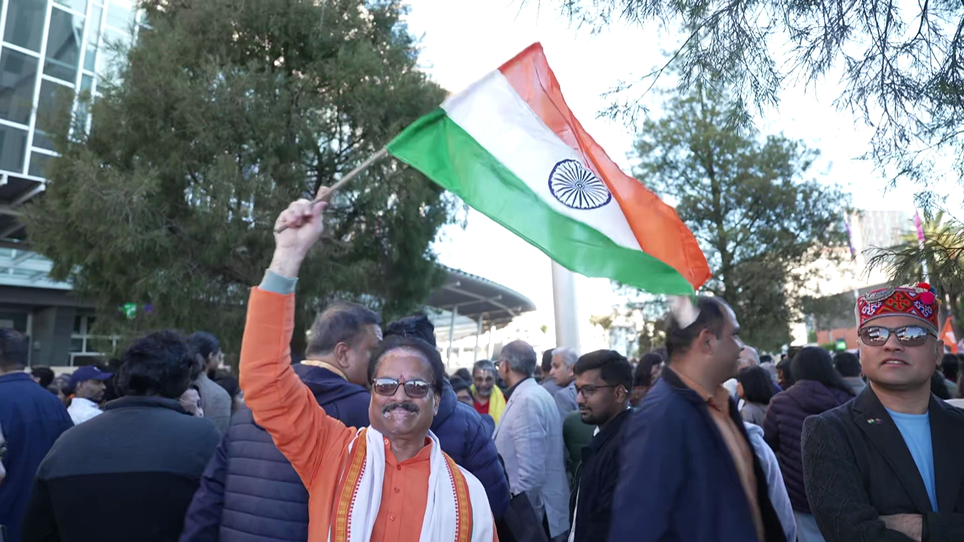 Thousands of members of New Zealand's Indian community packed Auckland's Spark Arena on Saturday.
