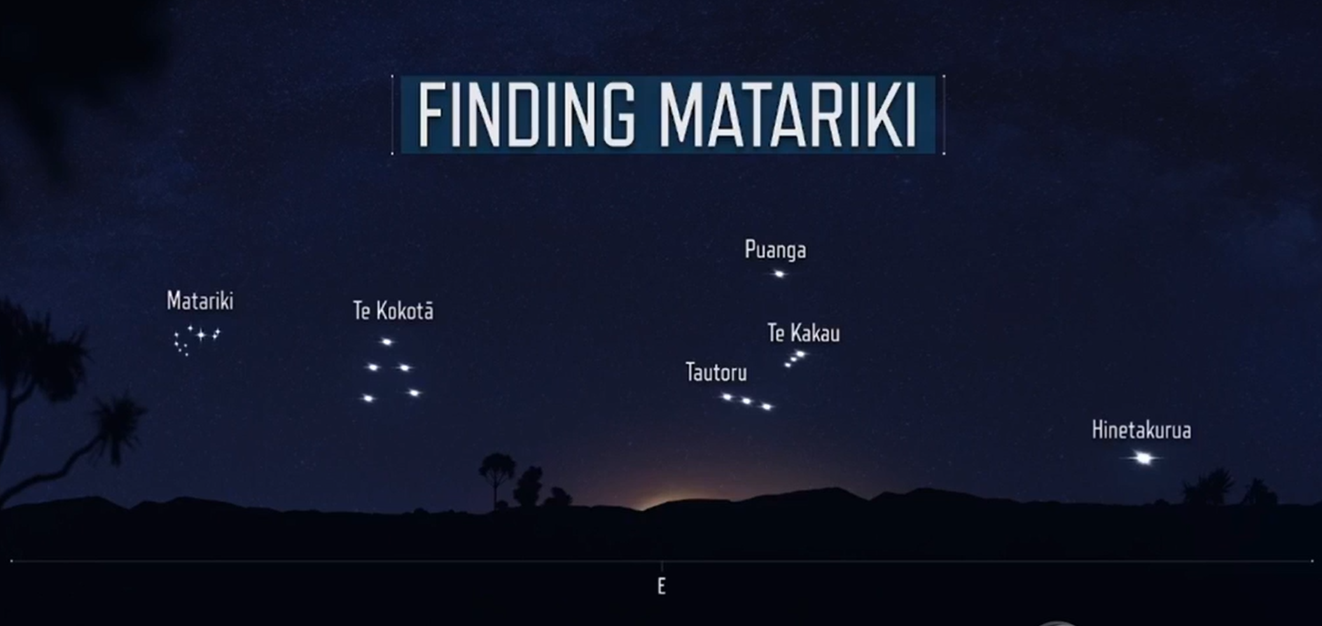 Matariki star cluster visible above Aotearoa tomorrow morning