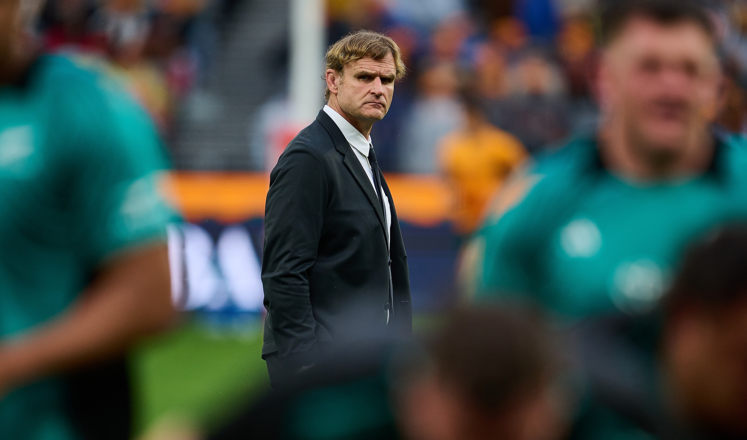 All Blacks head coach Scott Robertson pictured before the team's victory over Australia in Perth last month.