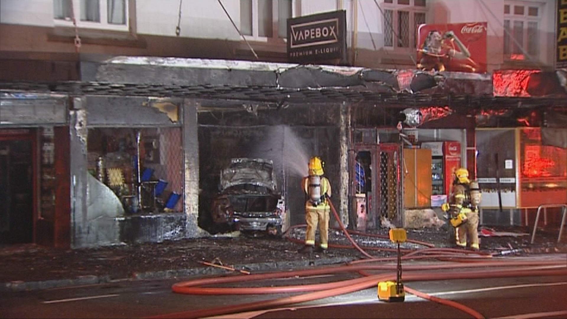 Two suspicious fires in two nights at Auckland vape shop