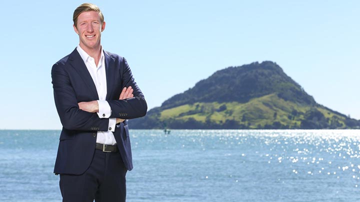 National Party 's Tauranga candidate Sam Uffindell.