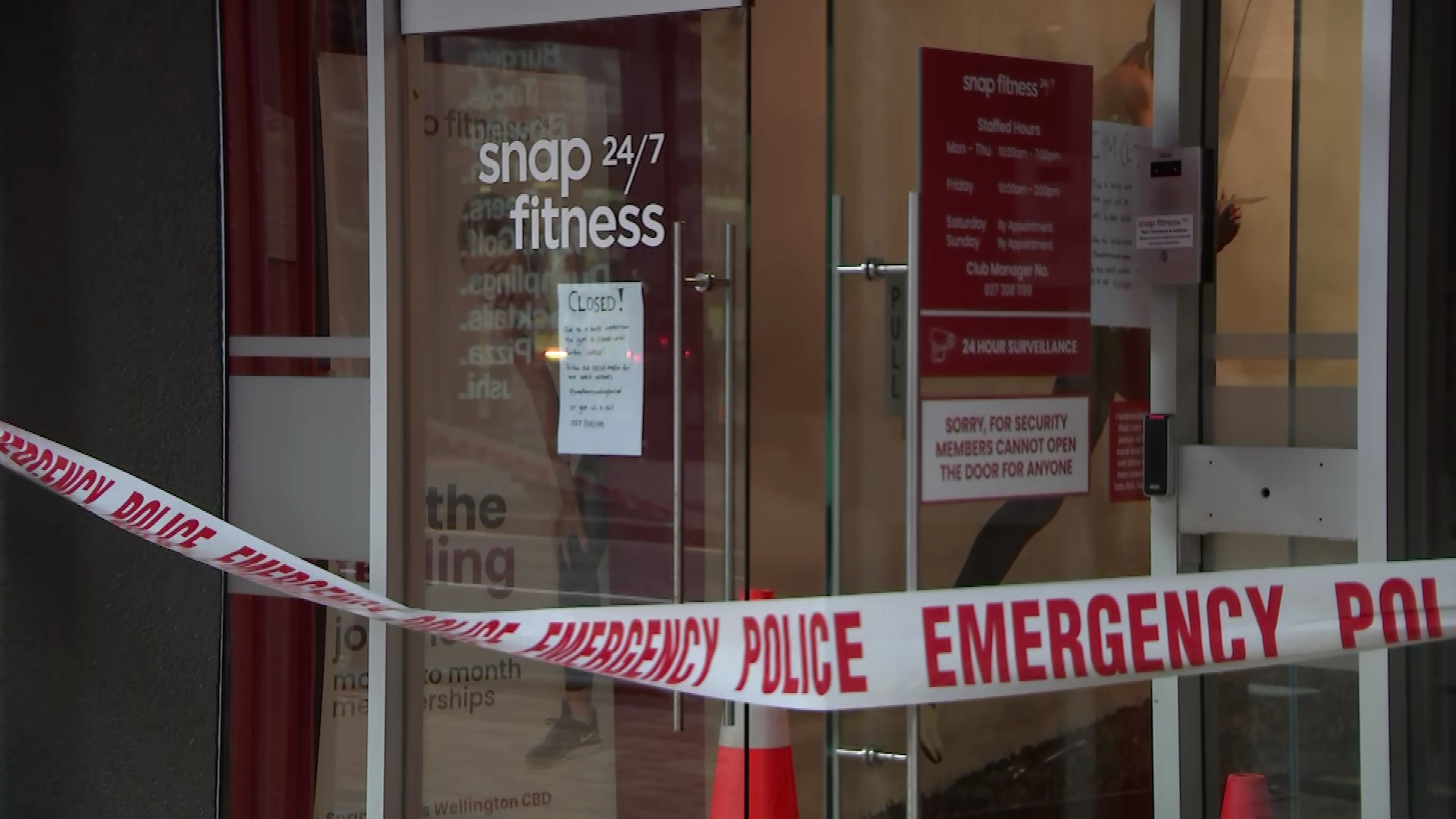 The Snap Fitness on Willeston St was closed by the burst pipe.
