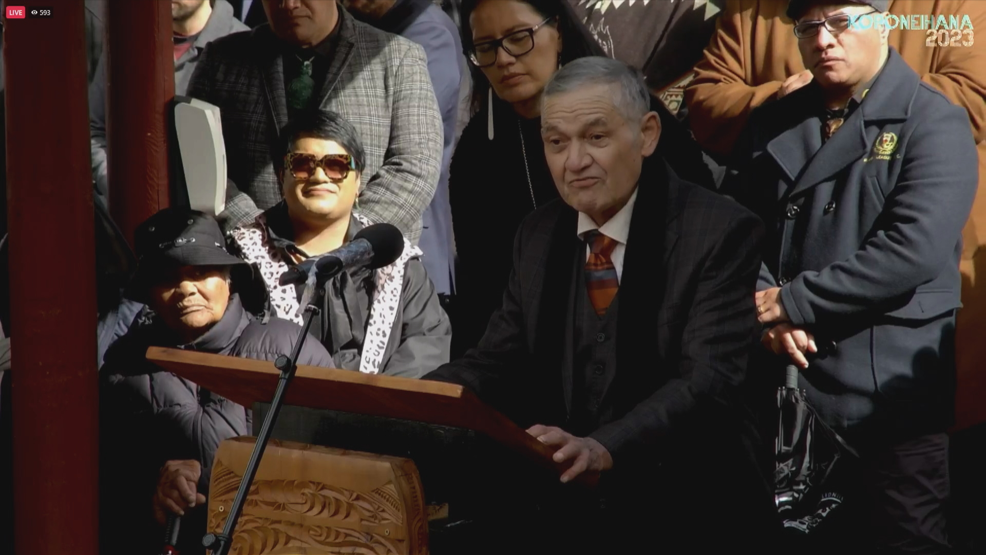 King Tuheitia speaks in his annual speech.