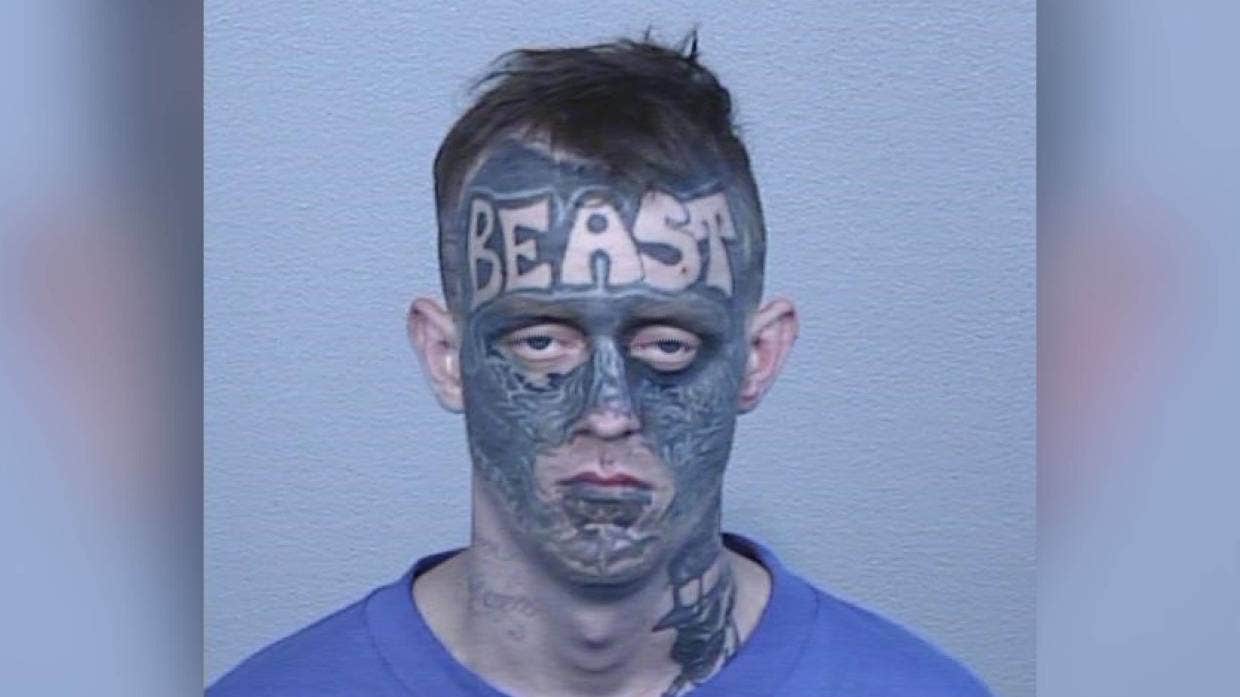 Aussie man with distinctive 'beast' facial tattoo wanted by police