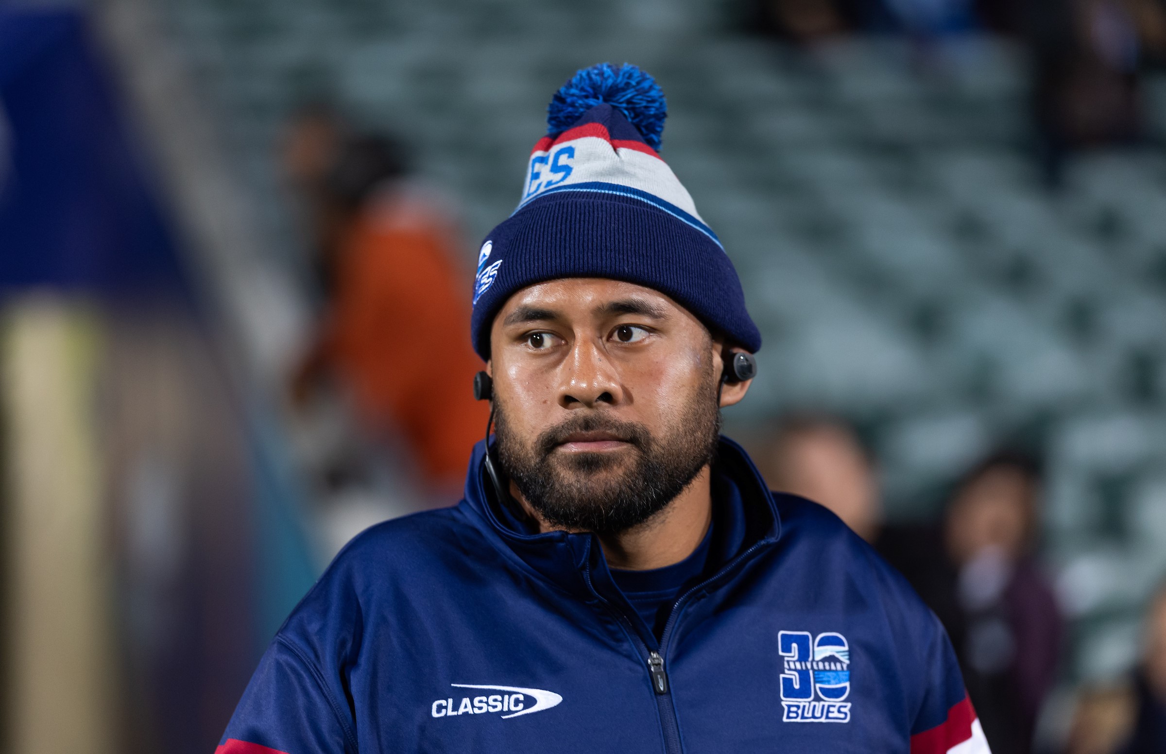 Blues skipper Patrick Tuipulotu.