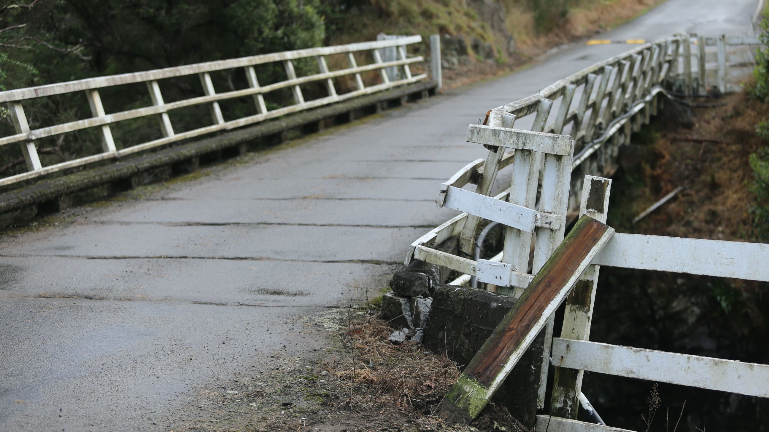 The Atiwhakatu bridge is in need of urgent repair. (Source: Emily Ireland)