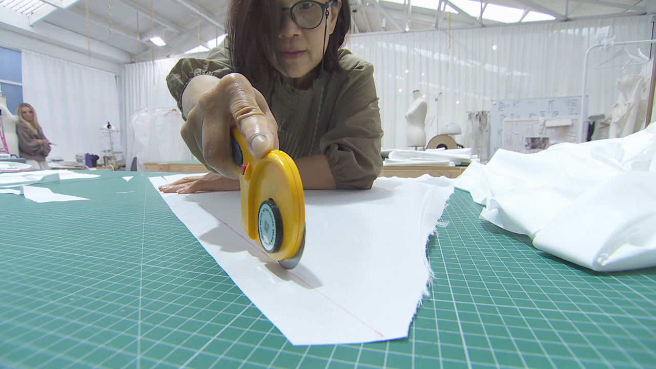 A recycling business is now collecting everything from bridal offcuts to holey socks and turning them into rugs and carpets.