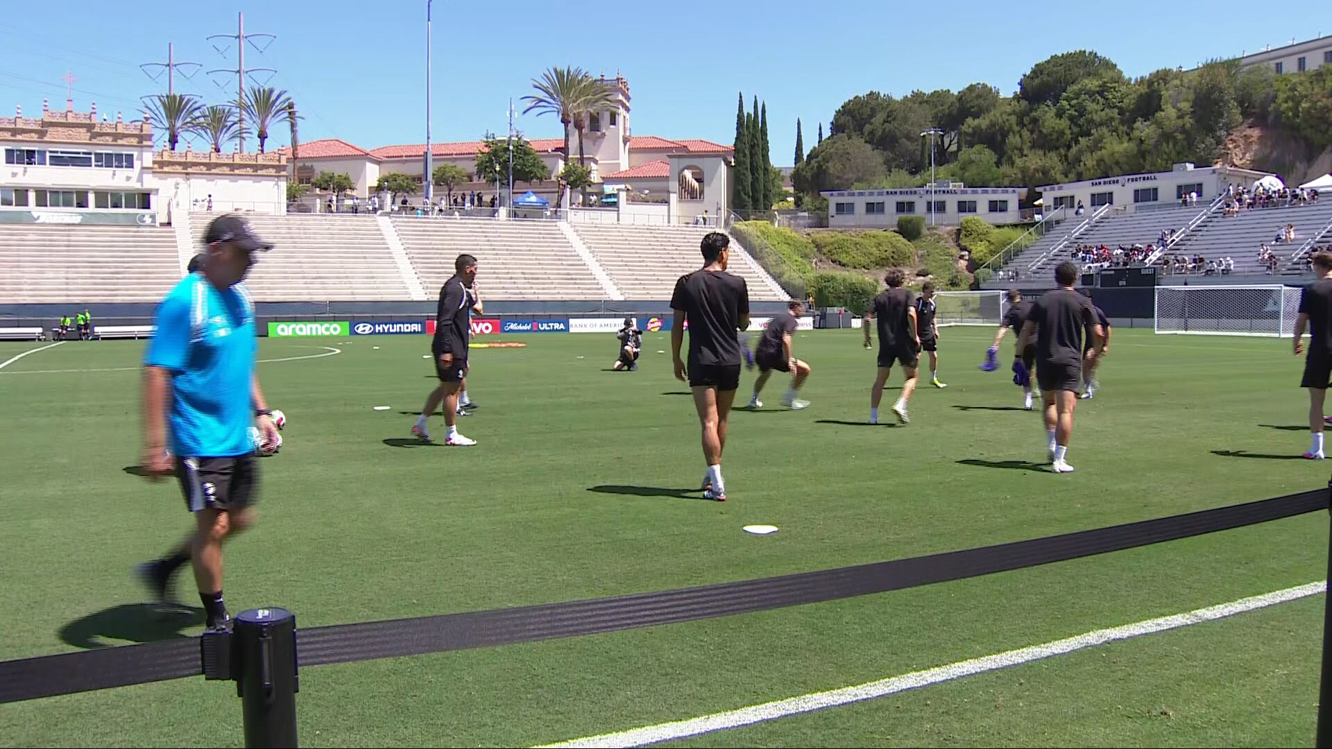 The All Whites train in San Deigo ahead of their first FIFA World Cup game.