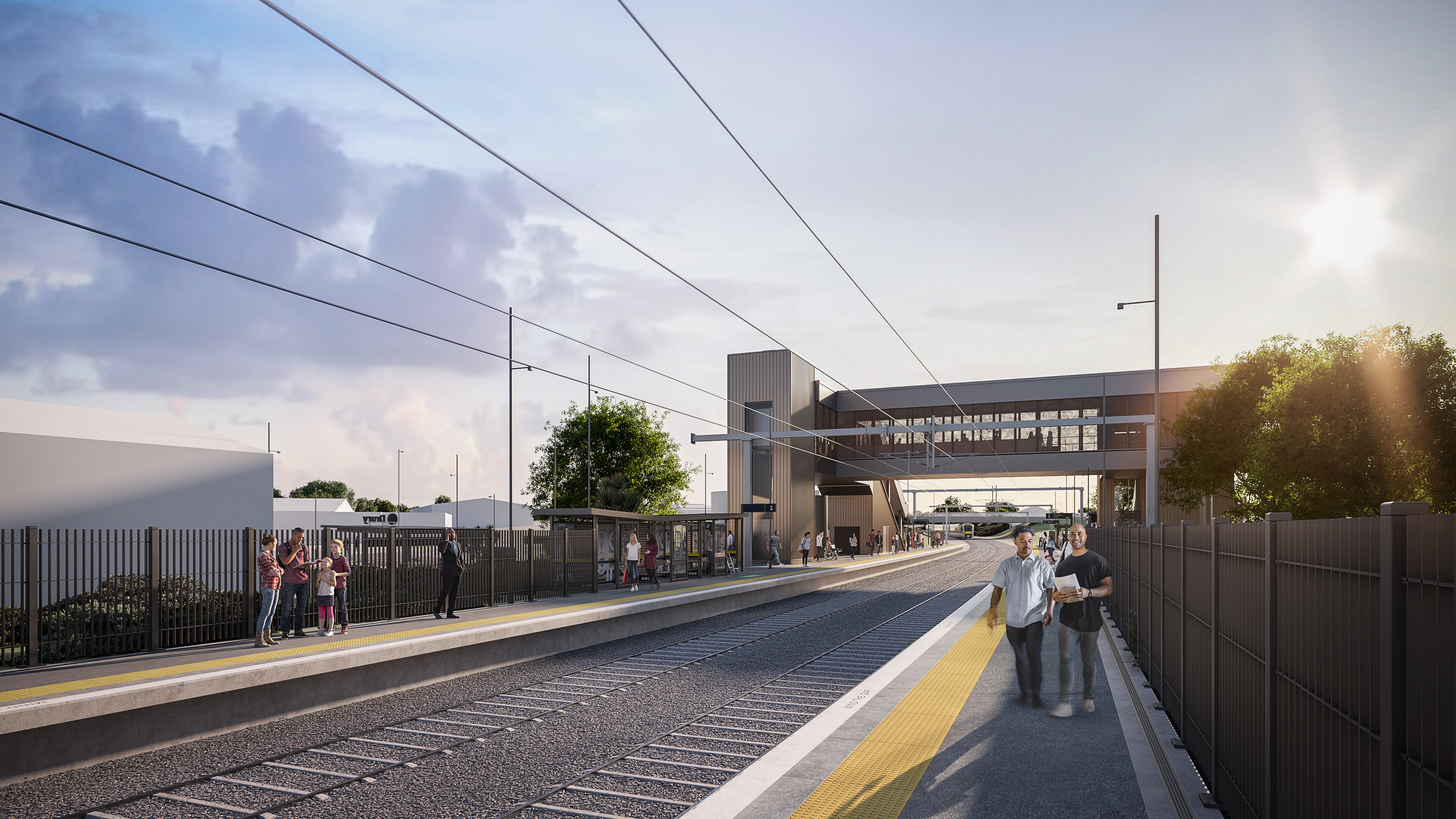 Drury station artist's impression.